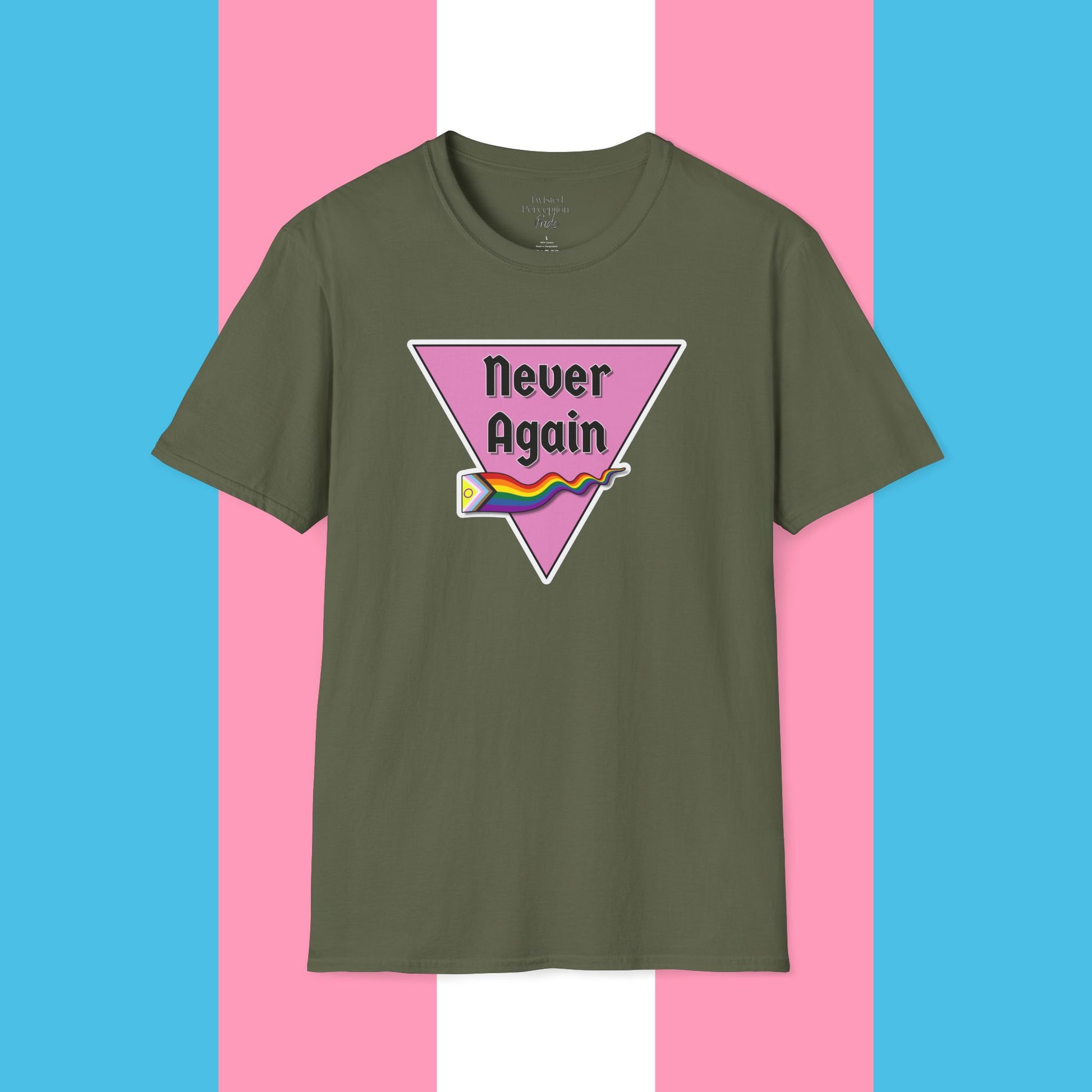 Never Again Gender Neutral Softstyle T-Shirt