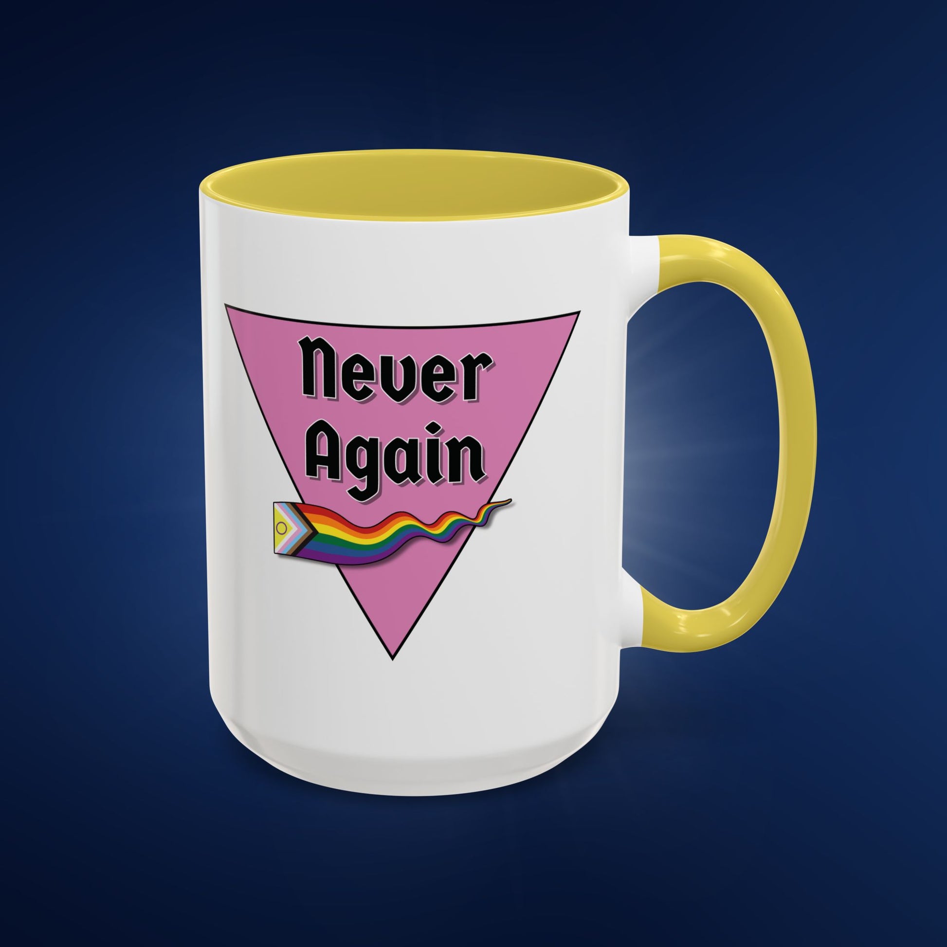 Colorful Pride Mug - "Never Again" - 11oz & 15oz Options