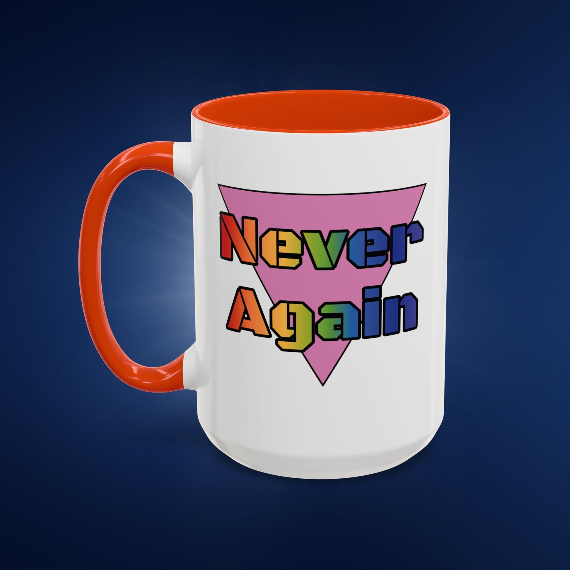 Colorful Bold Letters 'Never Again' Coffee Mug - 11oz & 15oz