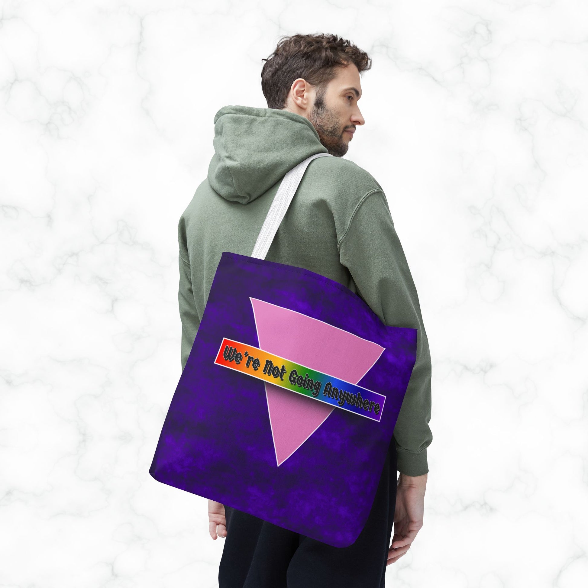 Not Going Anywhere Pride Tote Bag