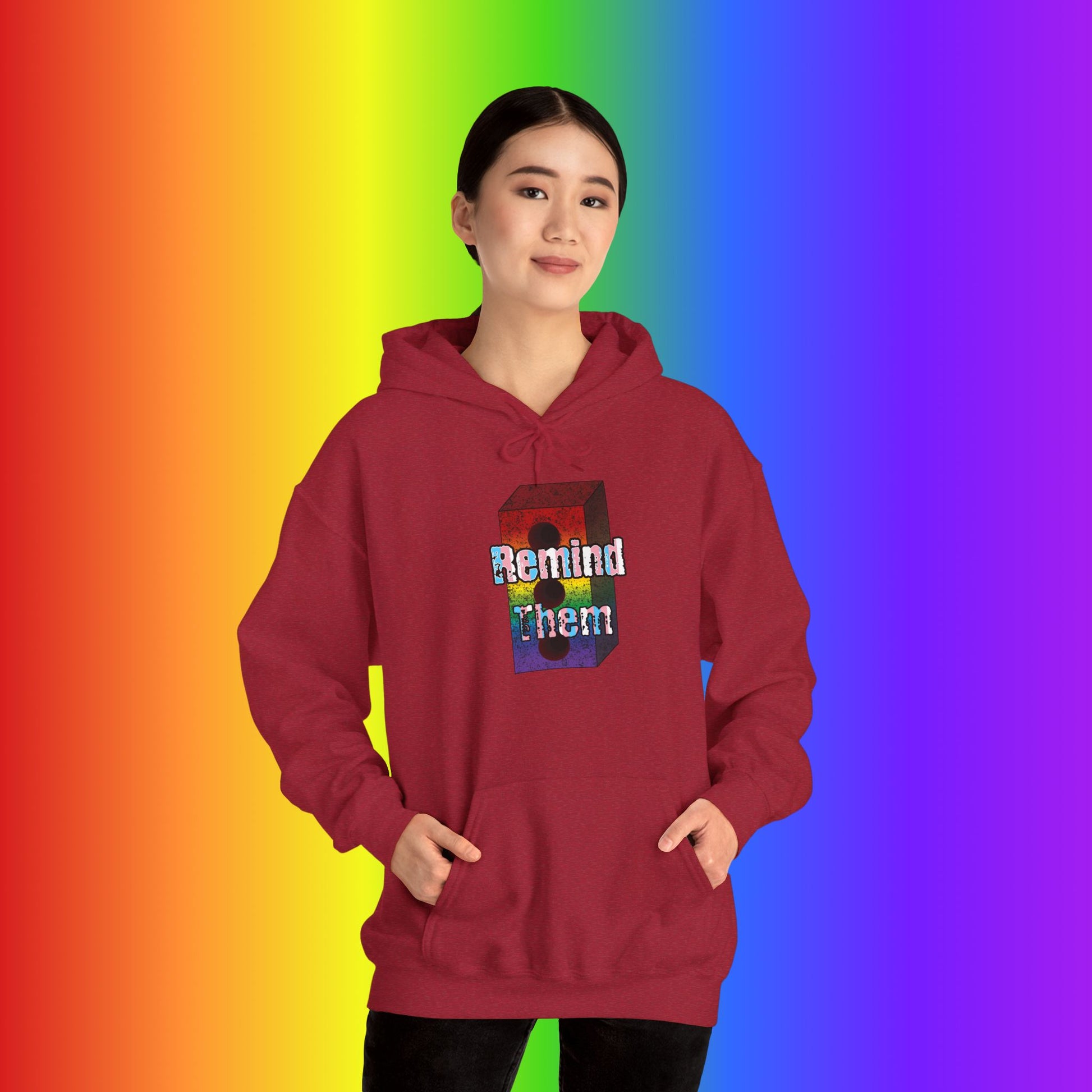 Remind Them Stonewall Brick Heavy Blend Hoodie
