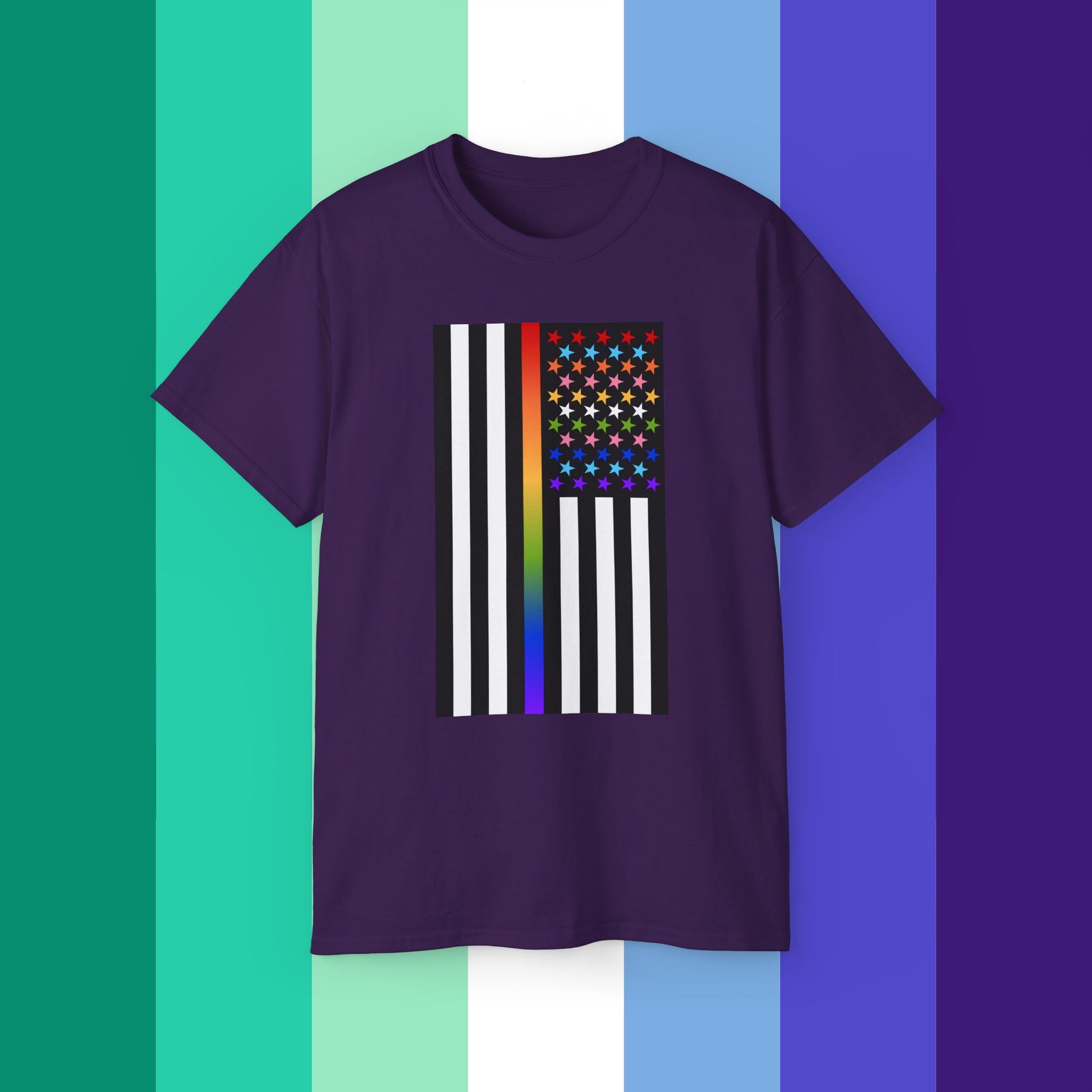 Thin Queer Line American Flag Ultra Cotton T-shirt