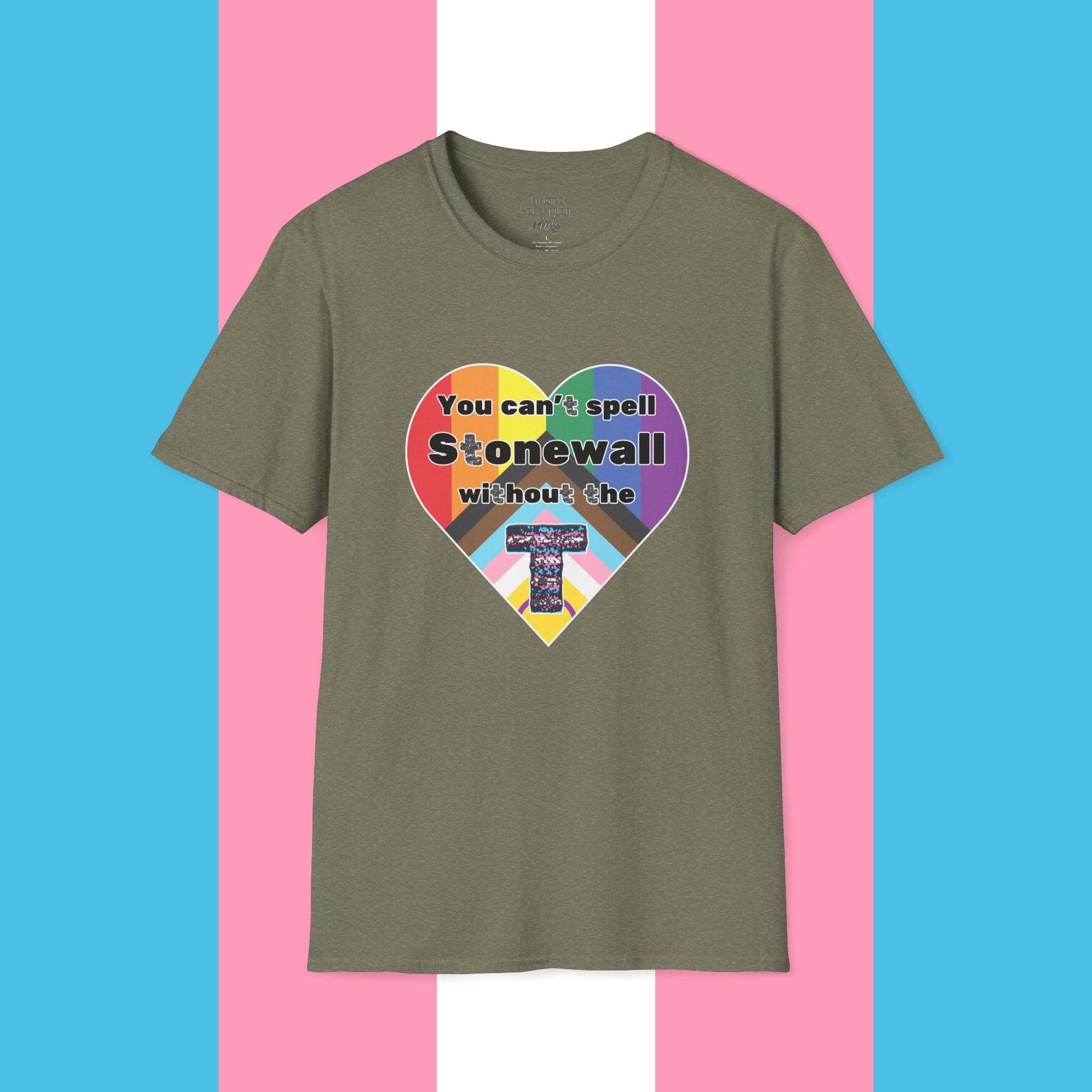 Can't Spell Stonewall Gender Neutral Softstyle T-shirt