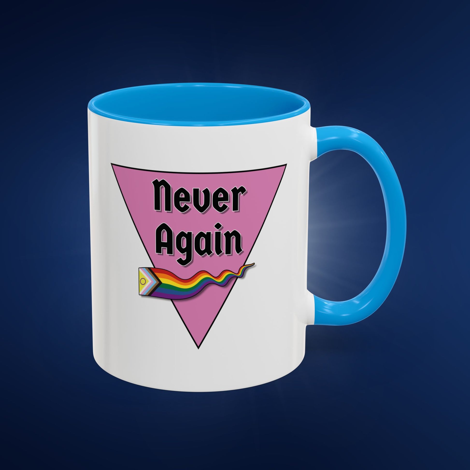 Colorful Pride Mug - "Never Again" - 11oz & 15oz Options