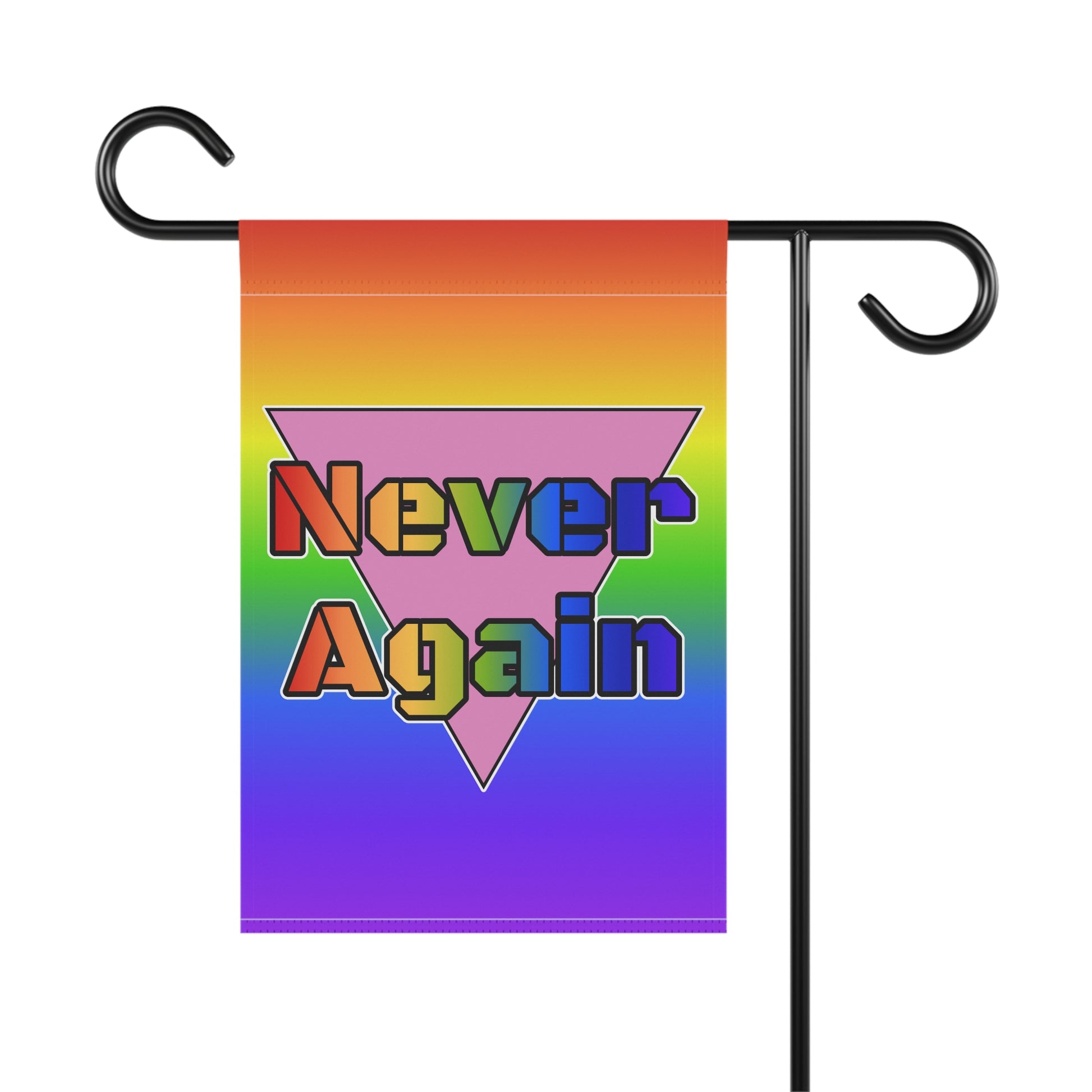 Never Again Bold Rainbow Banner