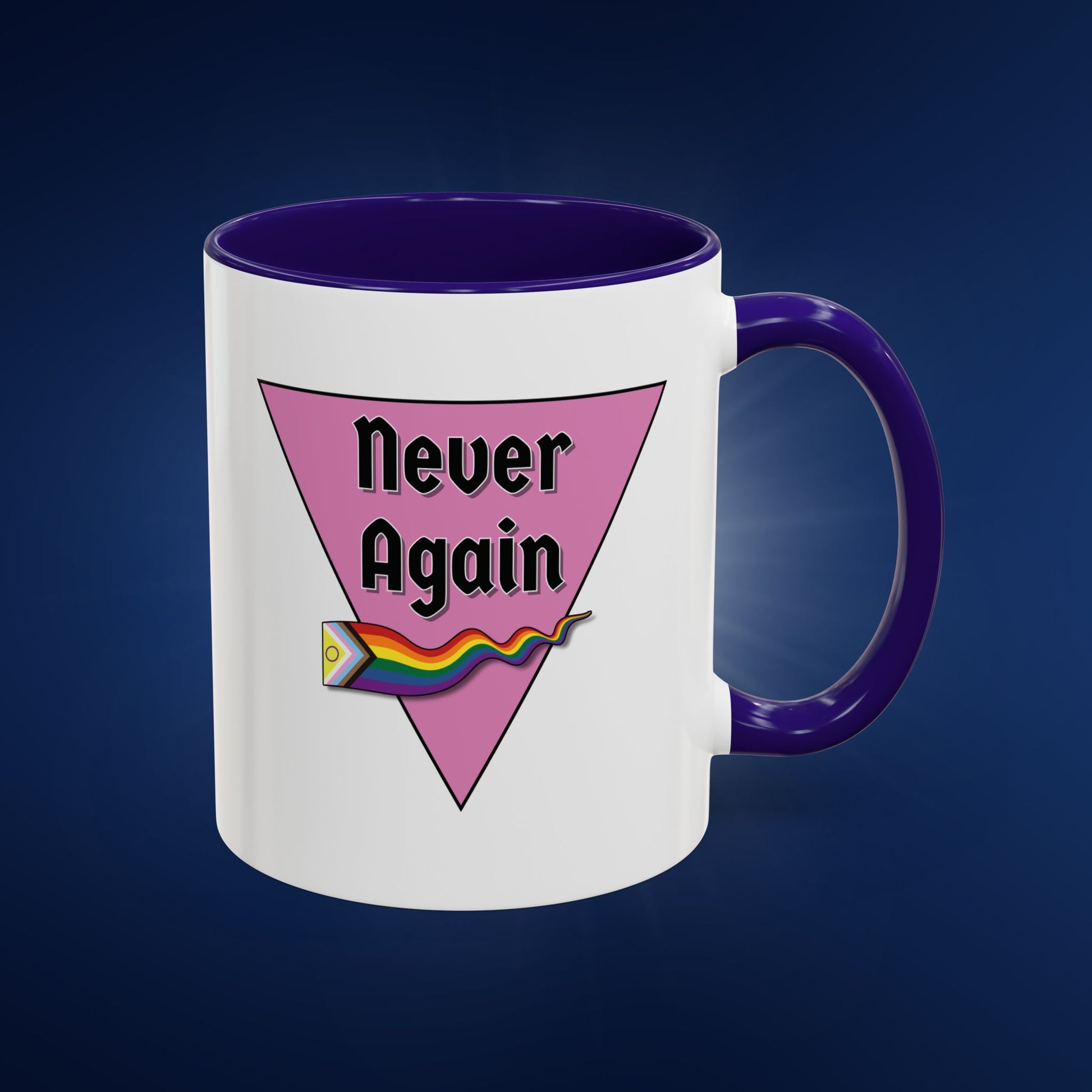 Colorful Pride Mug - "Never Again" - 11oz & 15oz Options
