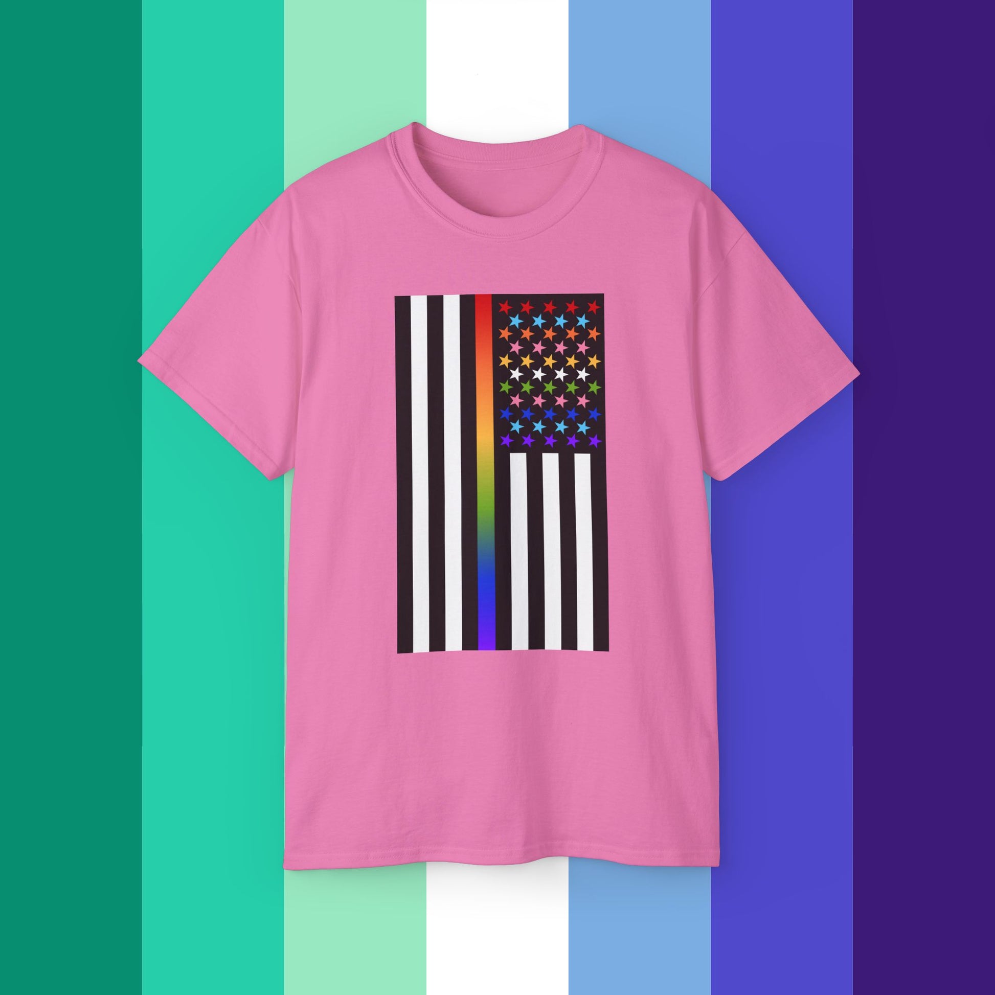Thin Queer Line American Flag Ultra Cotton T-shirt