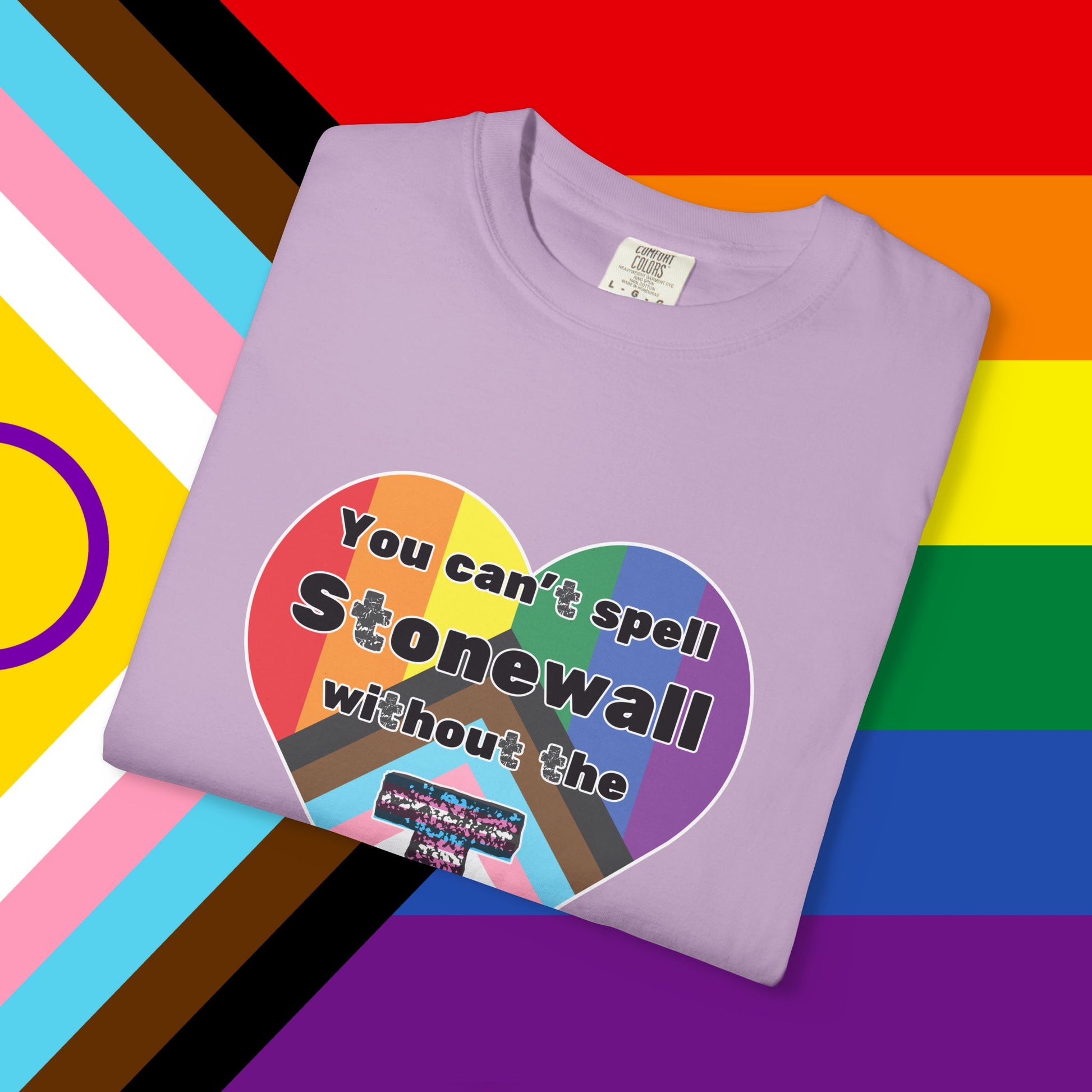 Trans Inclusion Stonewall Garment Dyed Tshirt