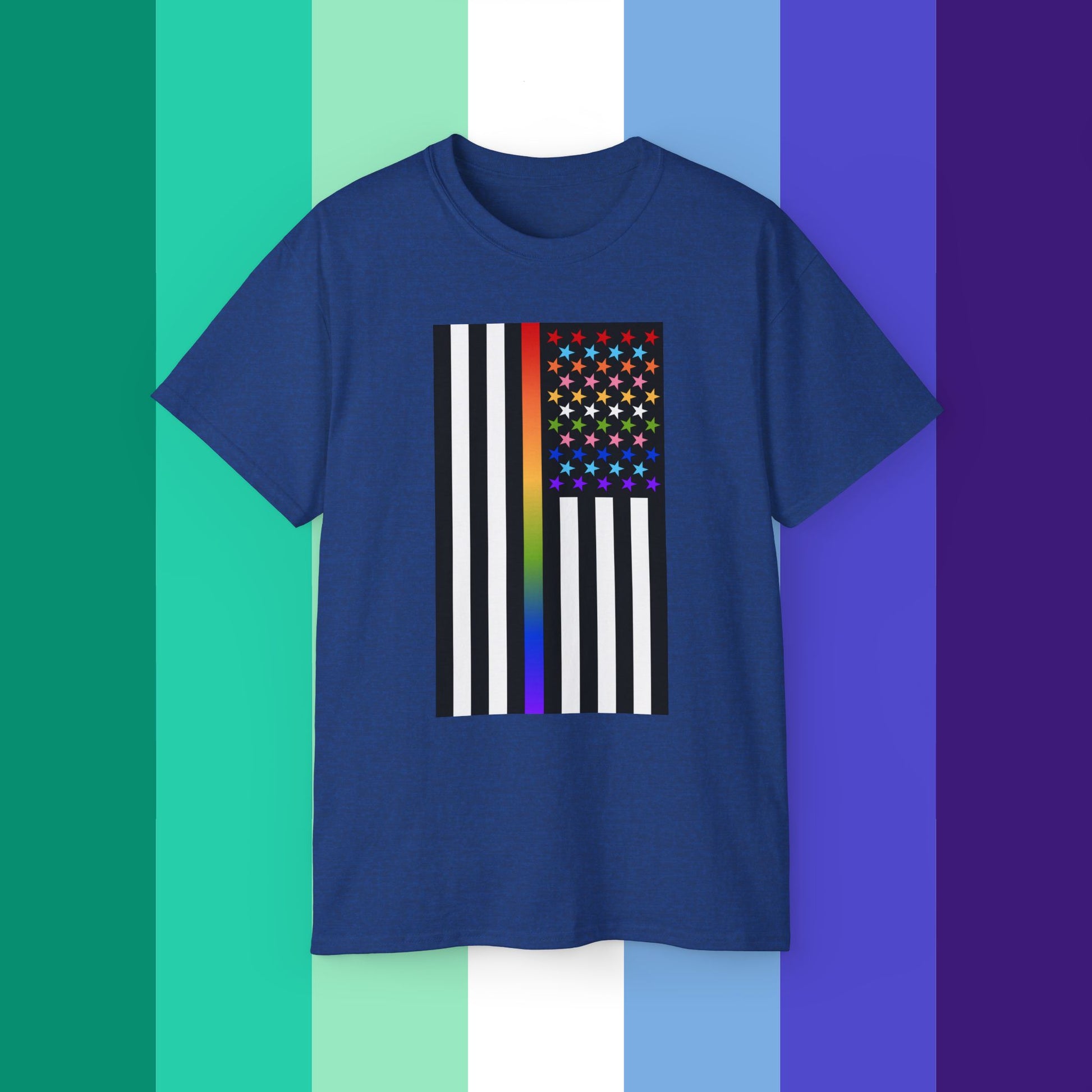 Thin Queer Line American Flag Ultra Cotton T-shirt