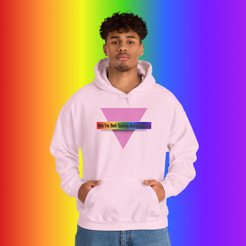 We're Not Going Anywhere Heavy Blend Hoodie