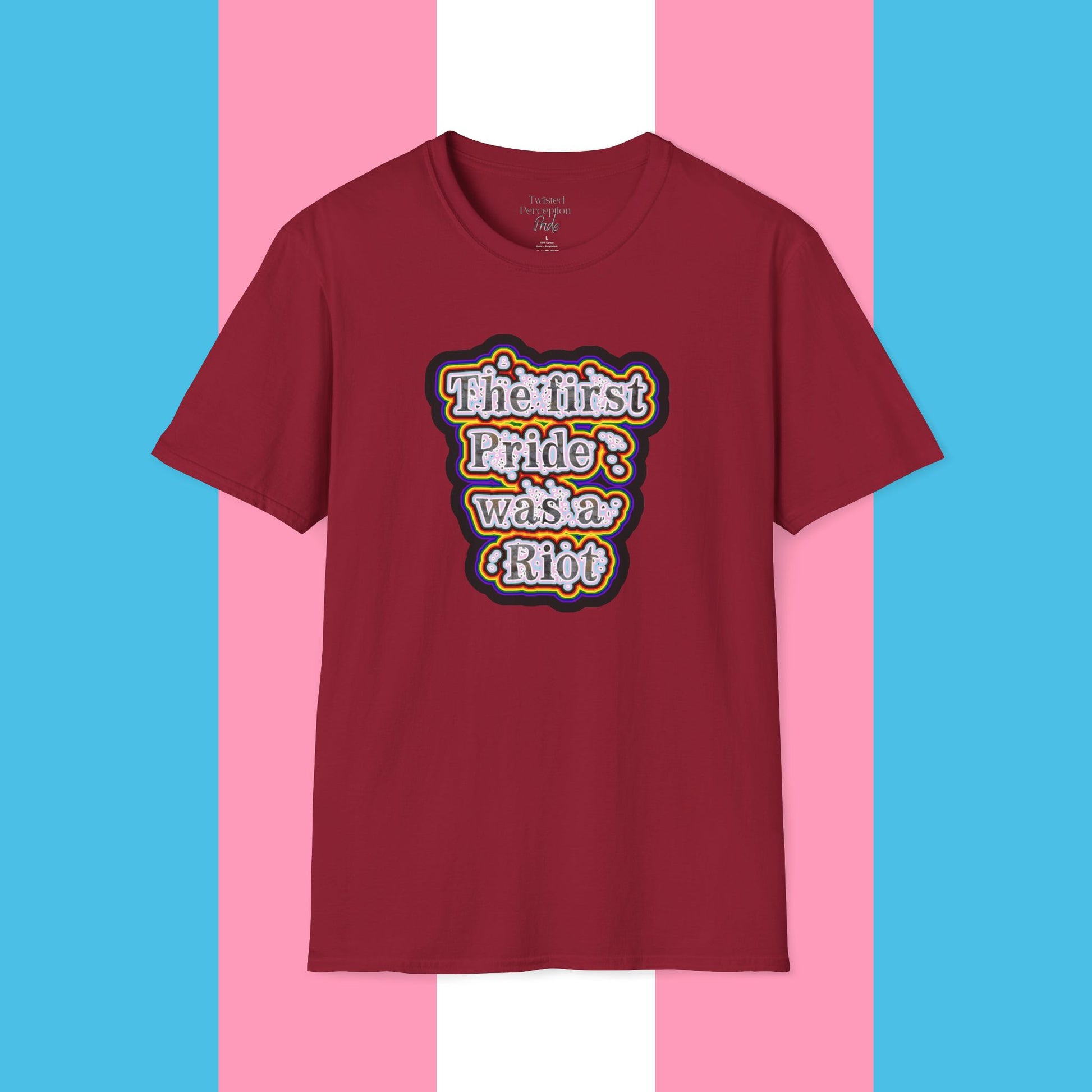 First Pride Riot Unisex Softstyle T-shirt