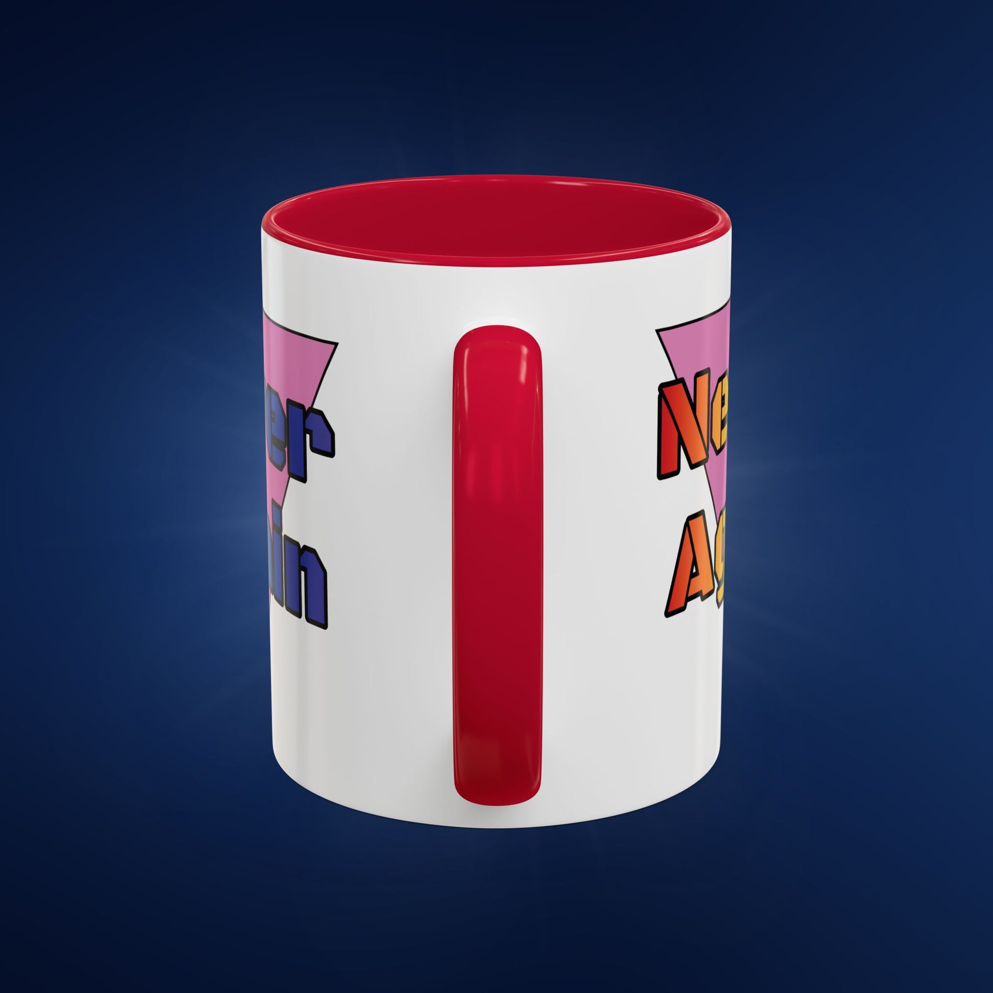 Colorful Bold Letters 'Never Again' Coffee Mug - 11oz & 15oz