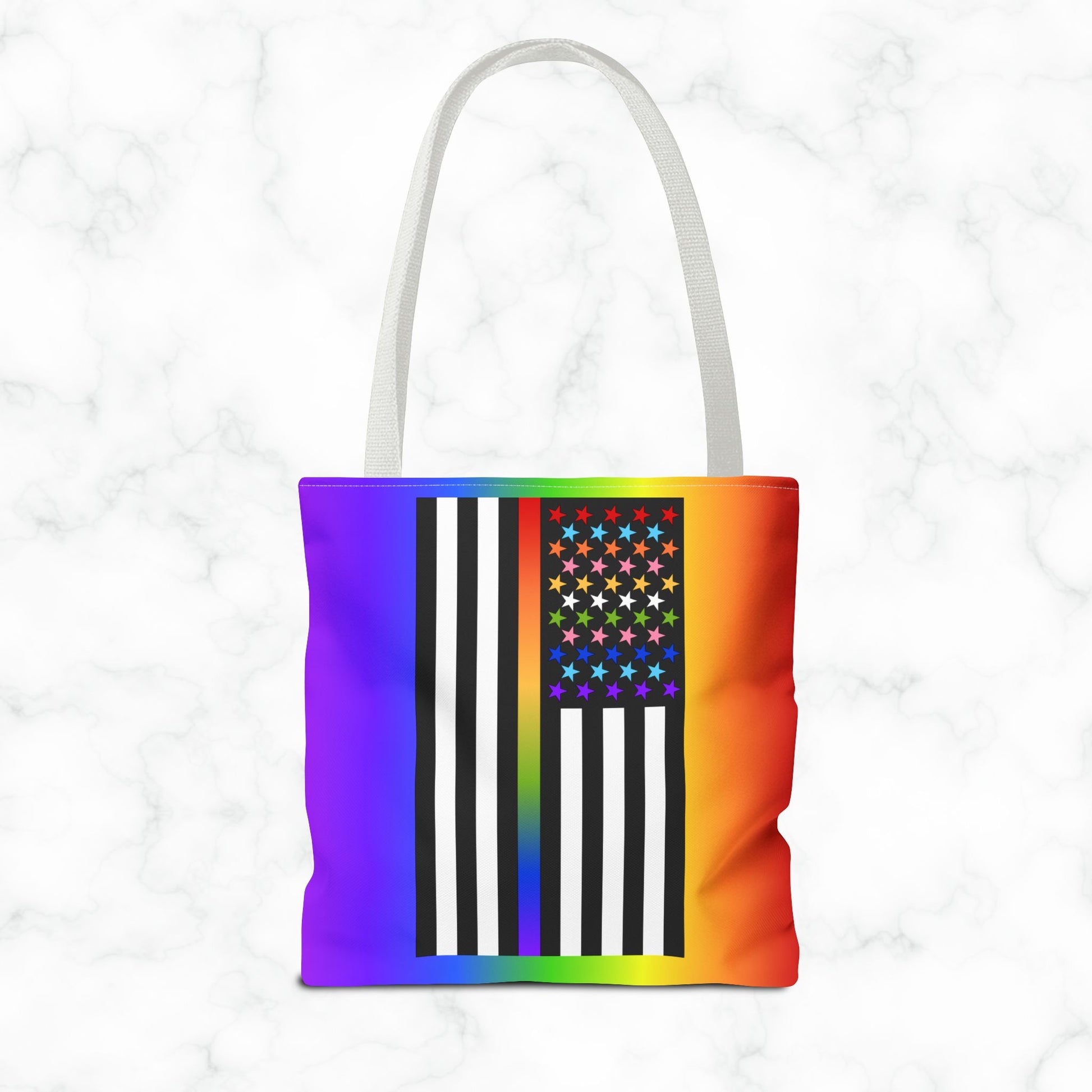 Thin Queer Line American Flag Tote Bag