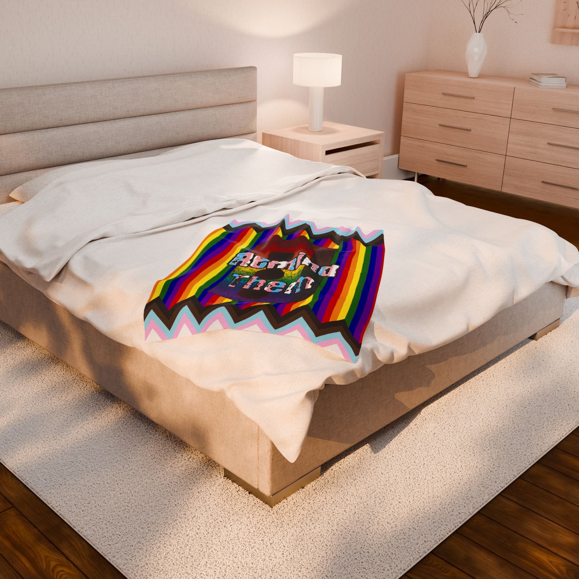 Remind Them Stonewall Brick Plush Throw Blanket