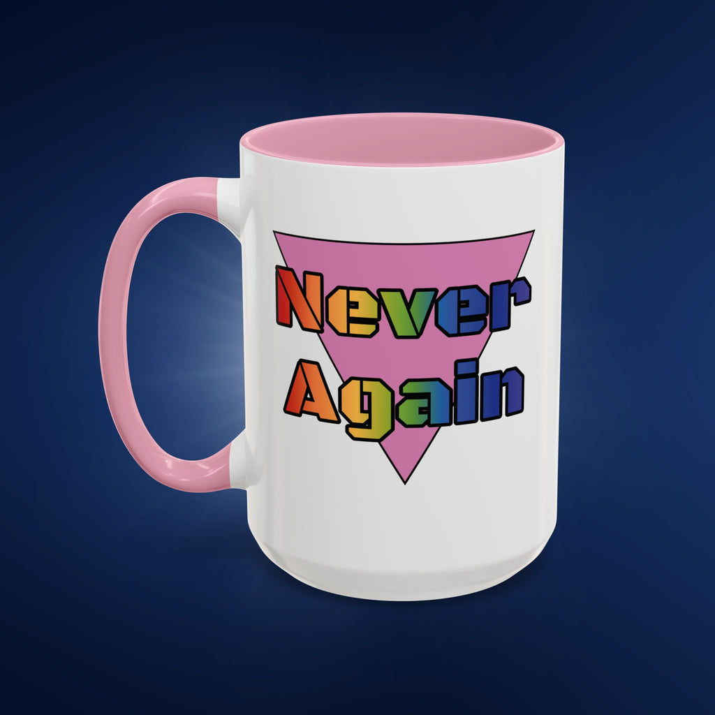 Colorful Bold Letters 'Never Again' Coffee Mug - 11oz & 15oz