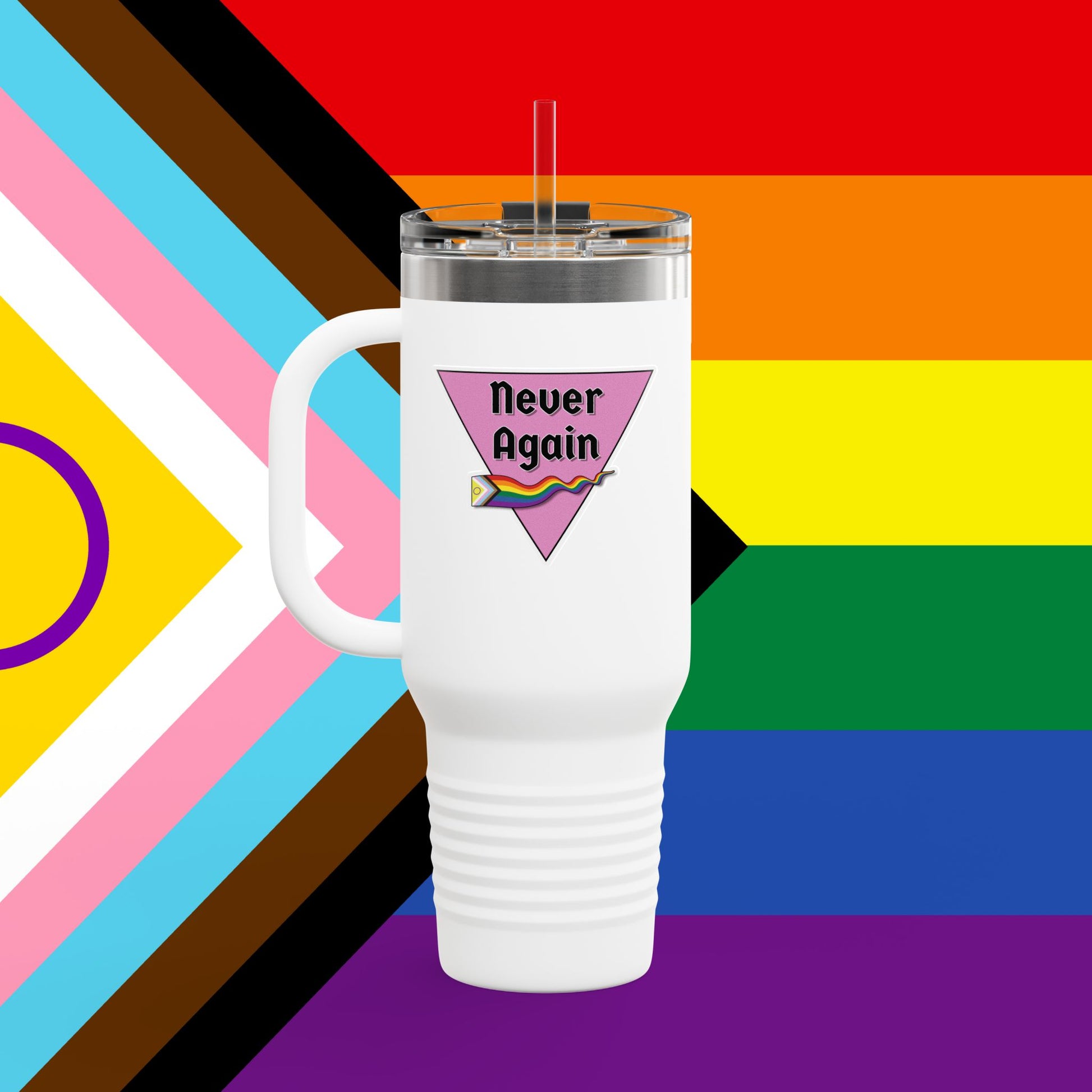 Never Again Insulated Travel Mug, 40oz