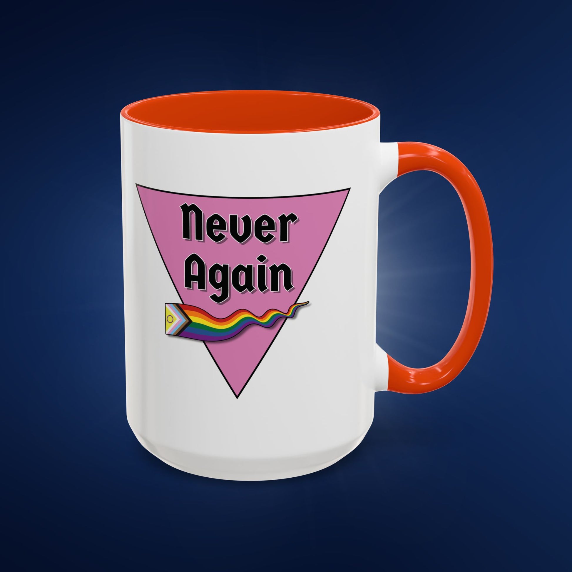 Colorful Pride Mug - "Never Again" - 11oz & 15oz Options