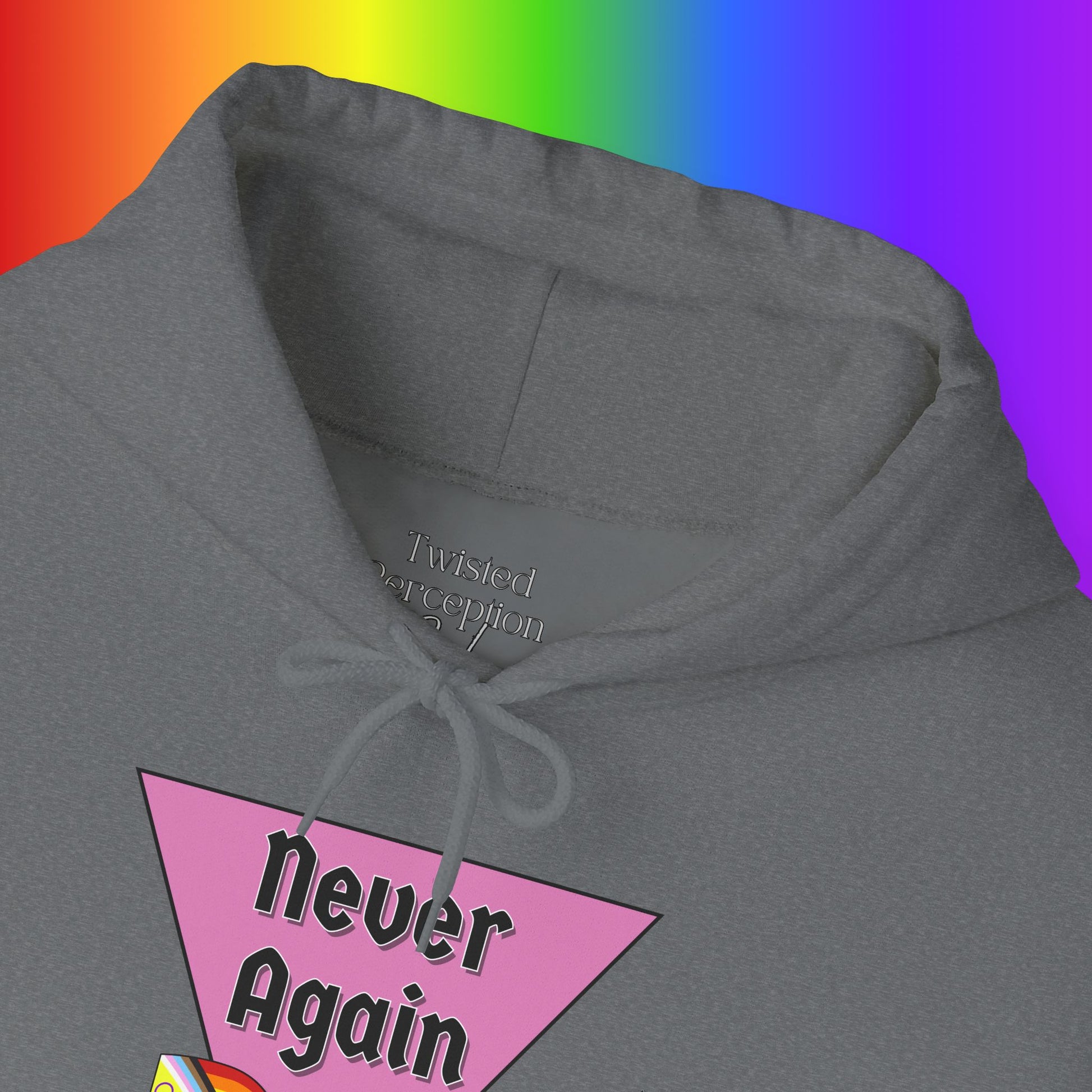 Never Again Heavy Blend Hoodie