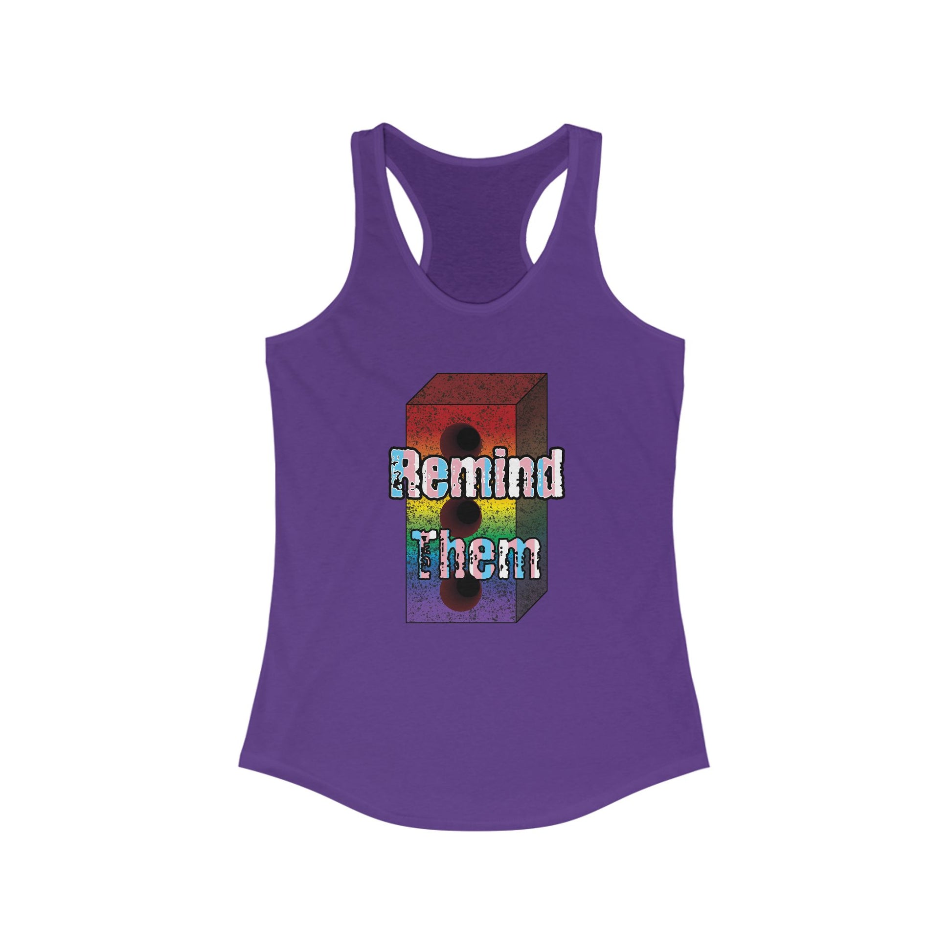 Remind Them Stonewall Brick Fem Racerback Tank