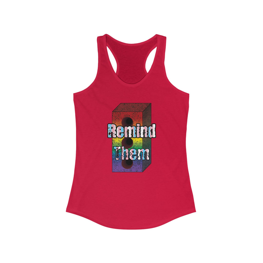 Remind Them Stonewall Brick Fem Racerback Tank