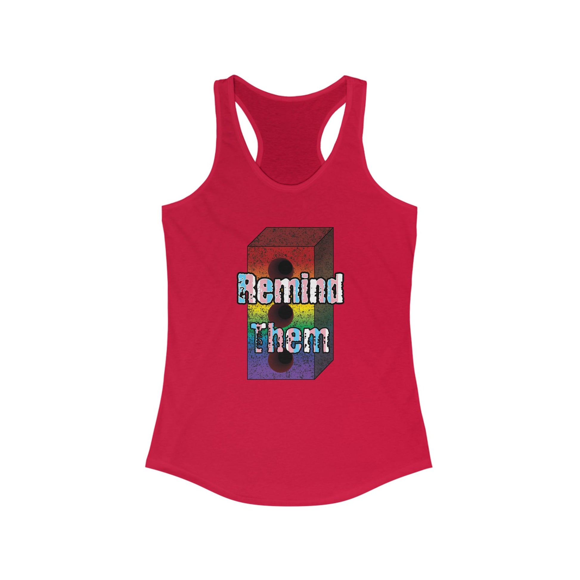 Remind Them Stonewall Brick Fem Racerback Tank