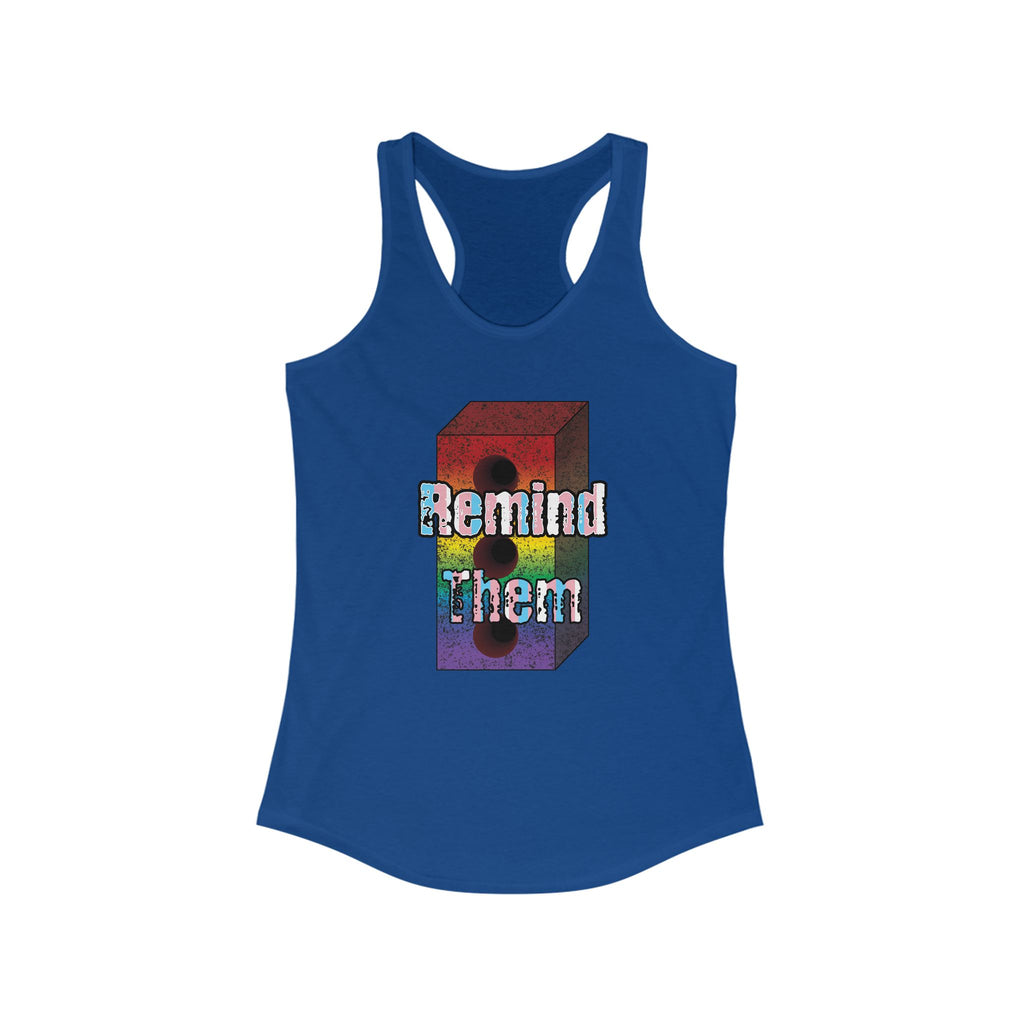 Remind Them Stonewall Brick Fem Racerback Tank