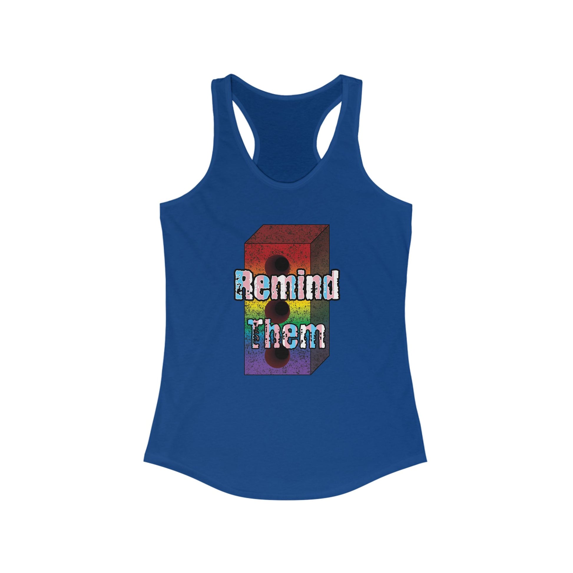 Remind Them Stonewall Brick Fem Racerback Tank