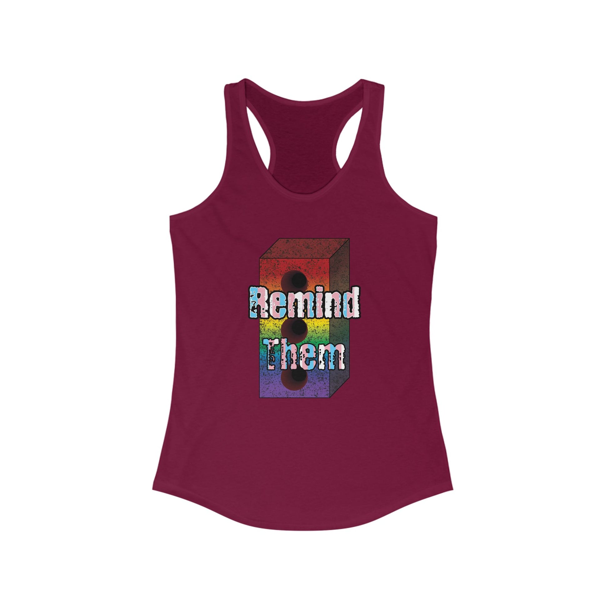 Remind Them Stonewall Brick Fem Racerback Tank