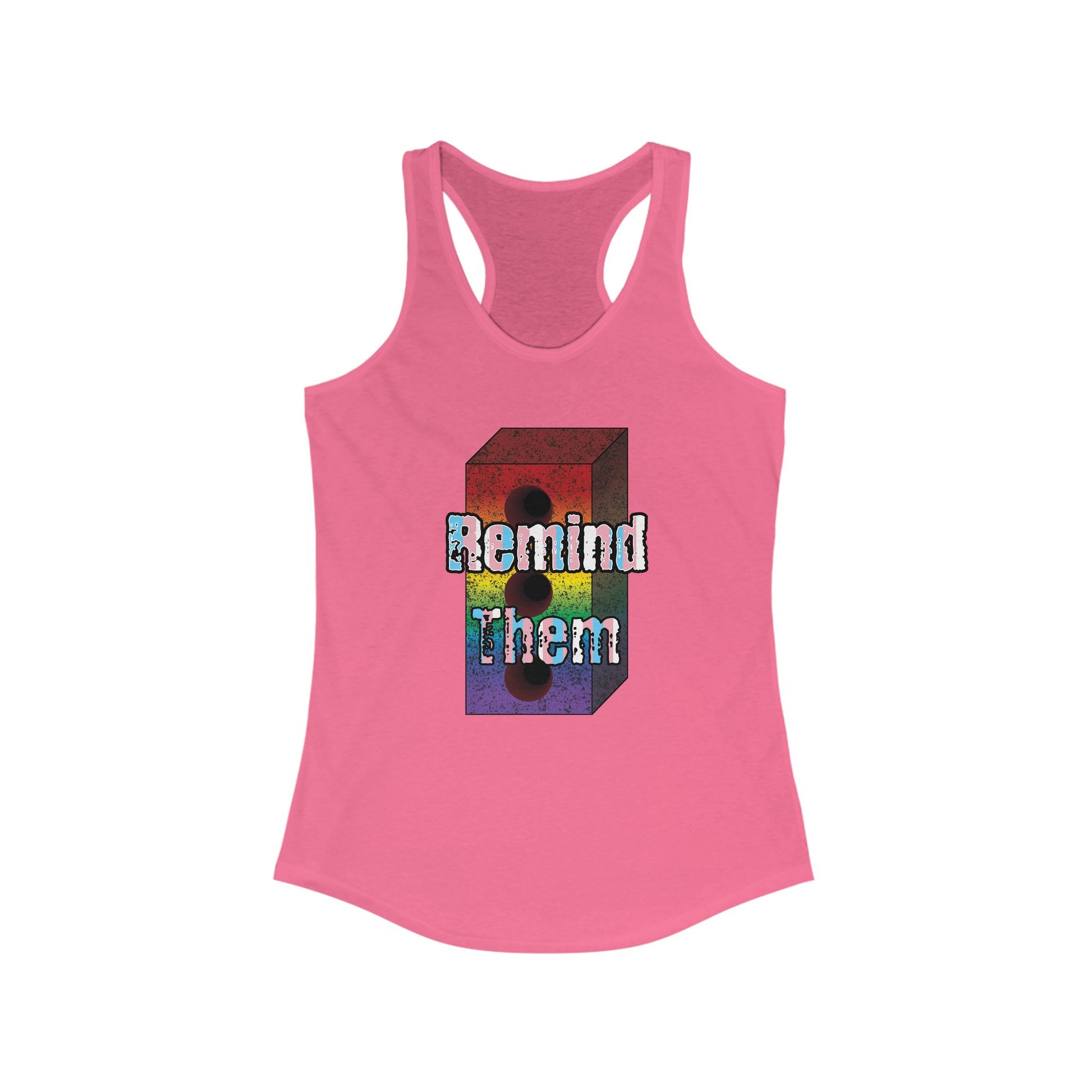 Remind Them Stonewall Brick Fem Racerback Tank