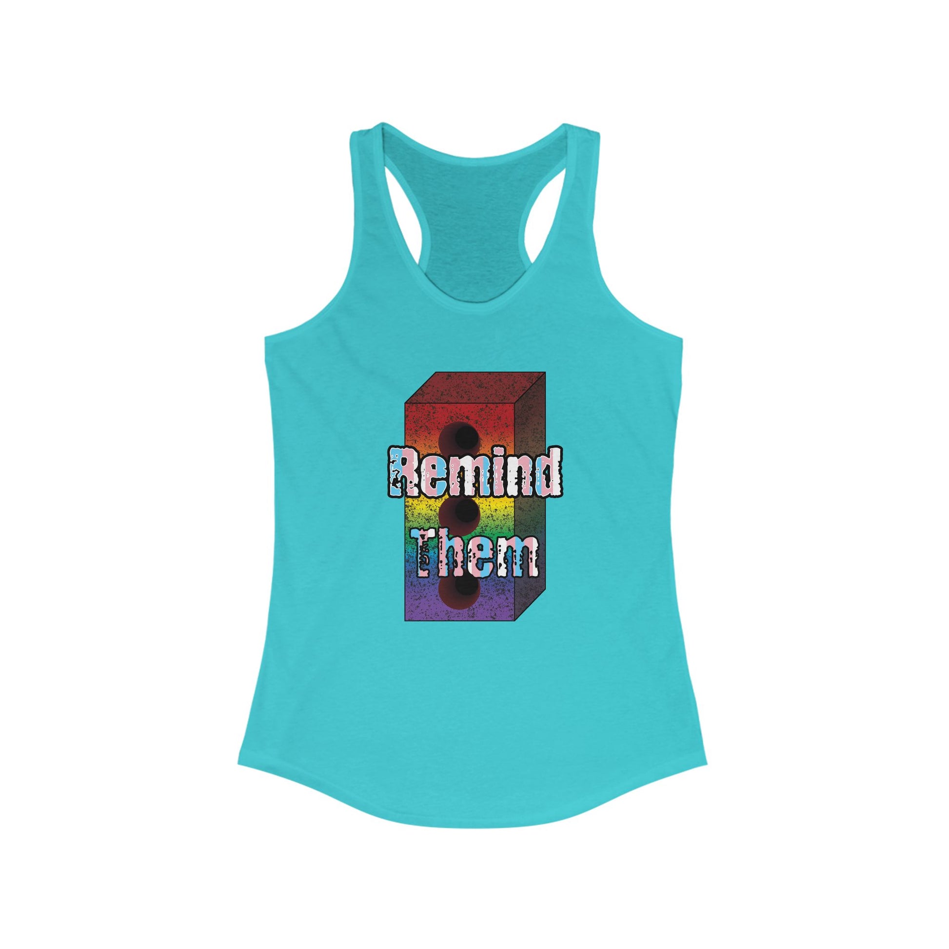 Remind Them Stonewall Brick Fem Racerback Tank
