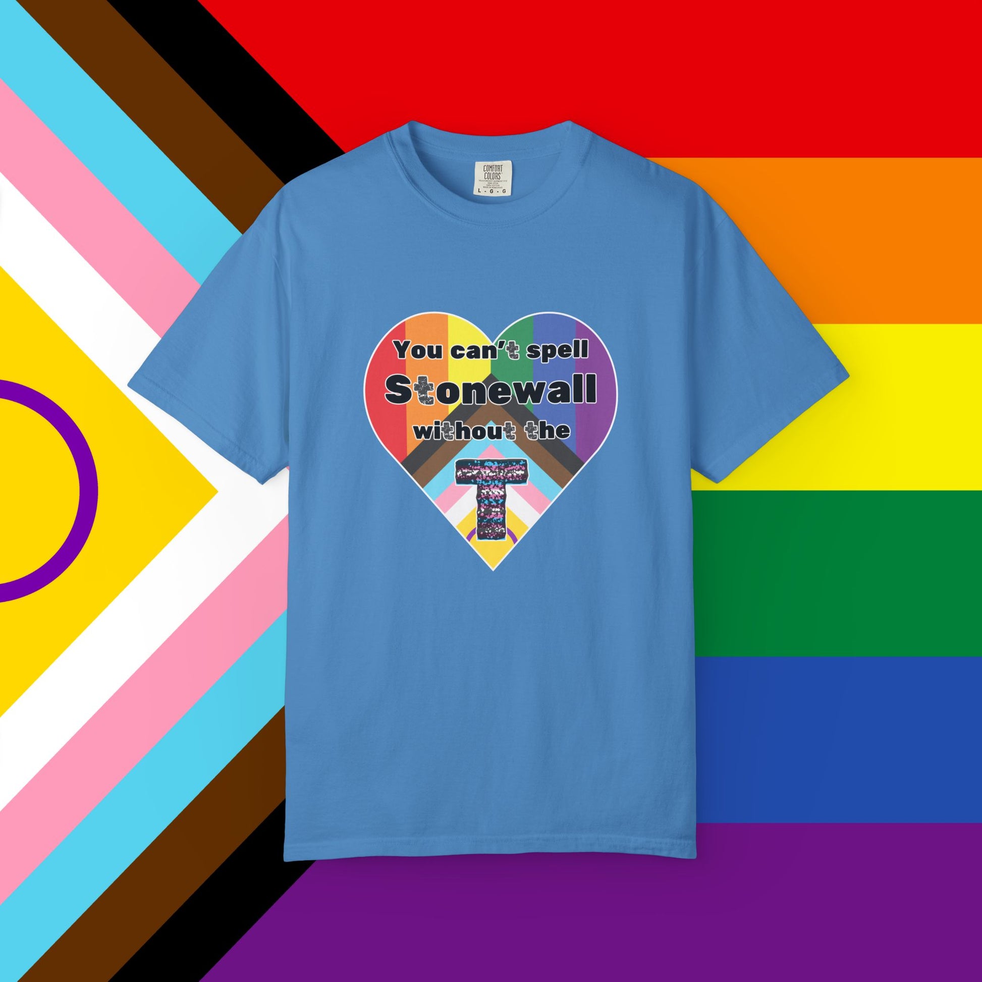 Trans Inclusion Stonewall Garment Dyed Tshirt