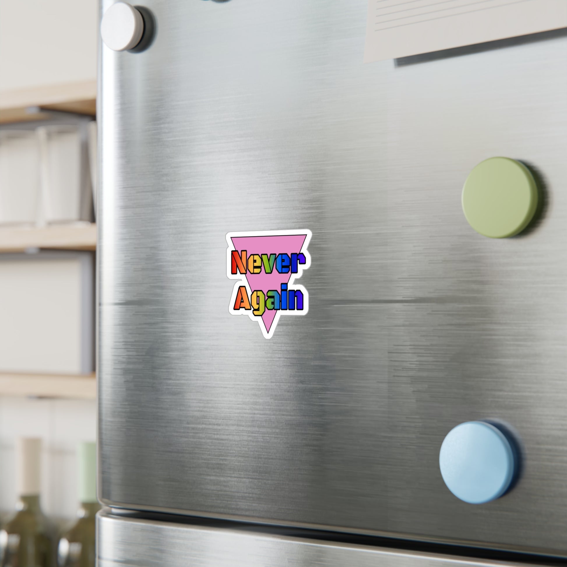 Never Again Bold Kiss-Cut Vinyl Decals
