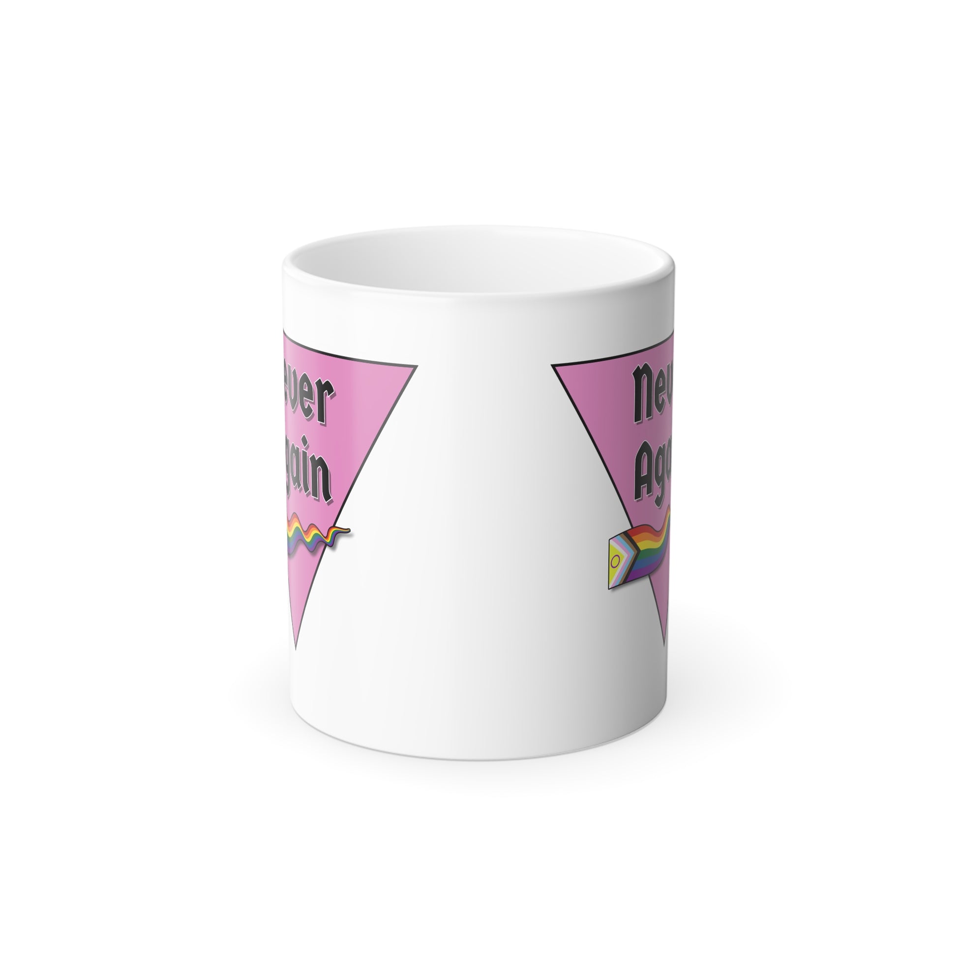 Never Again Color Morphing Coffee Mug - Fun Gift for Coffee Lovers