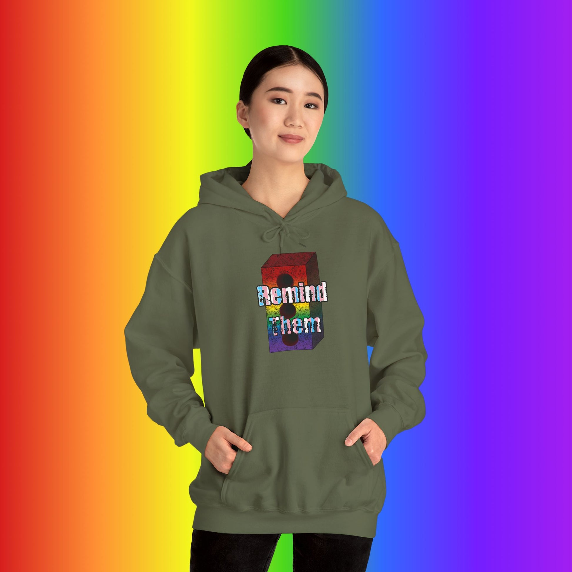 Remind Them Stonewall Brick Heavy Blend Hoodie