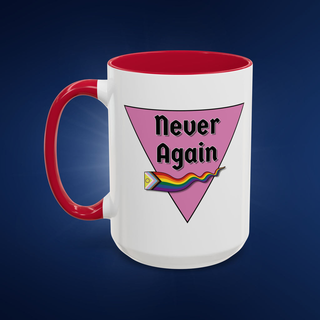 Colorful Pride Mug - "Never Again" - 11oz & 15oz Options