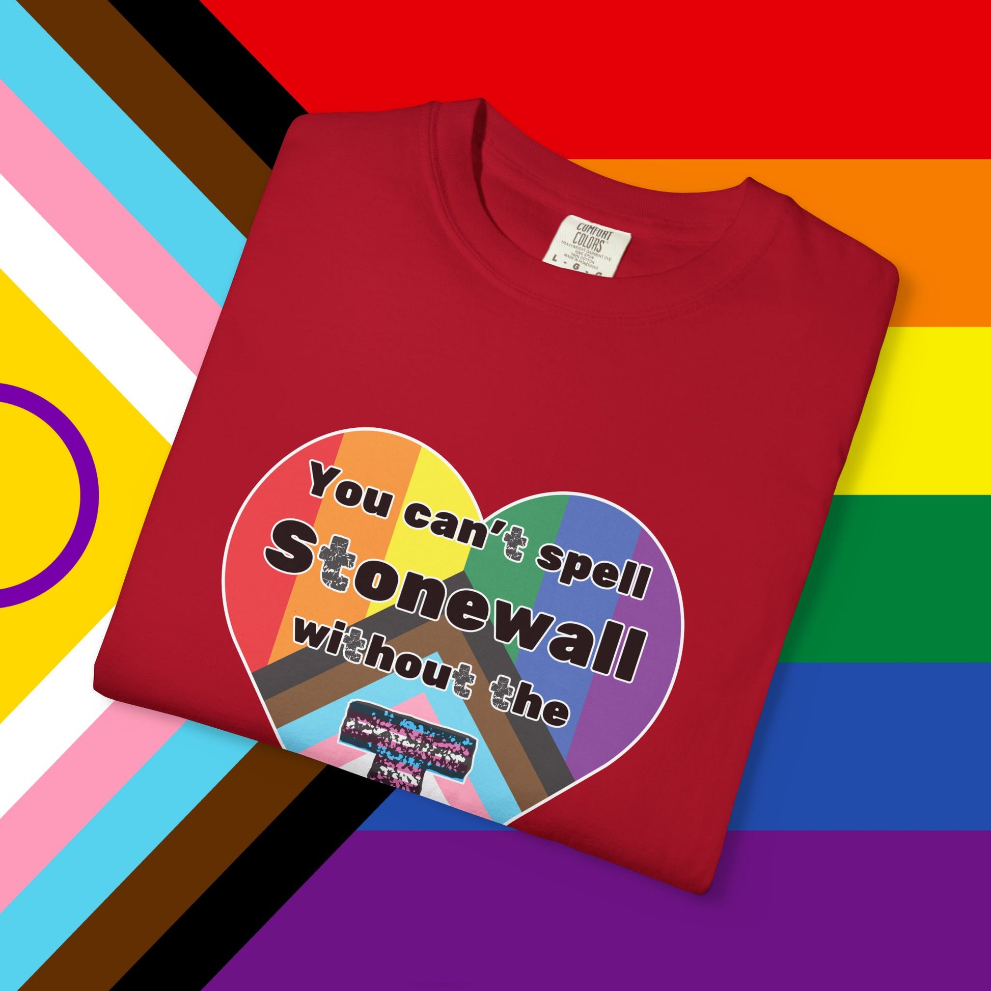 Trans Inclusion Stonewall Garment Dyed Tshirt