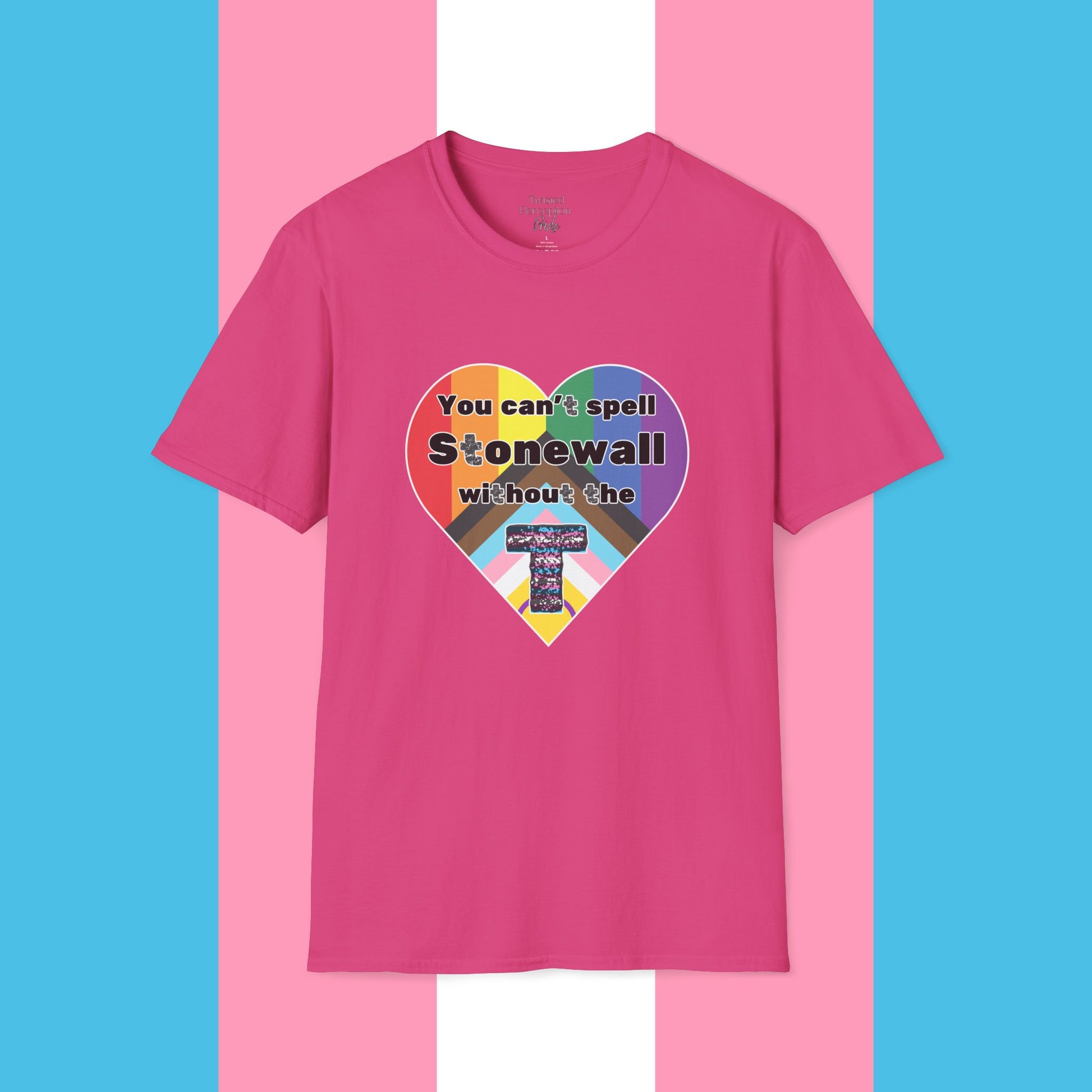 Can't Spell Stonewall Gender Neutral Softstyle T-shirt