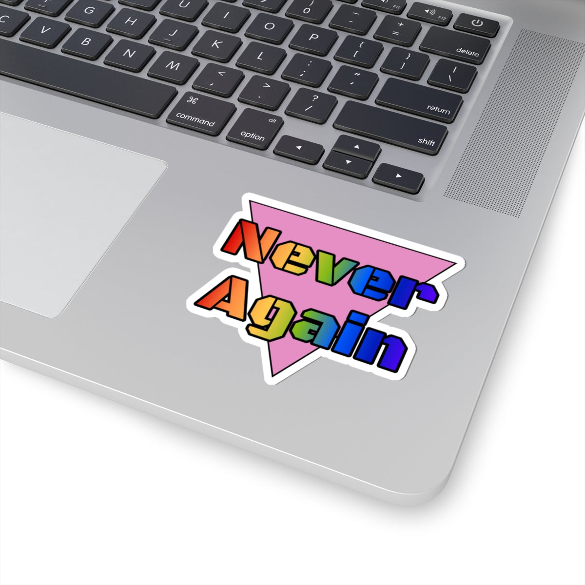 Never Again Bold Letters Kiss-Cut Stickers