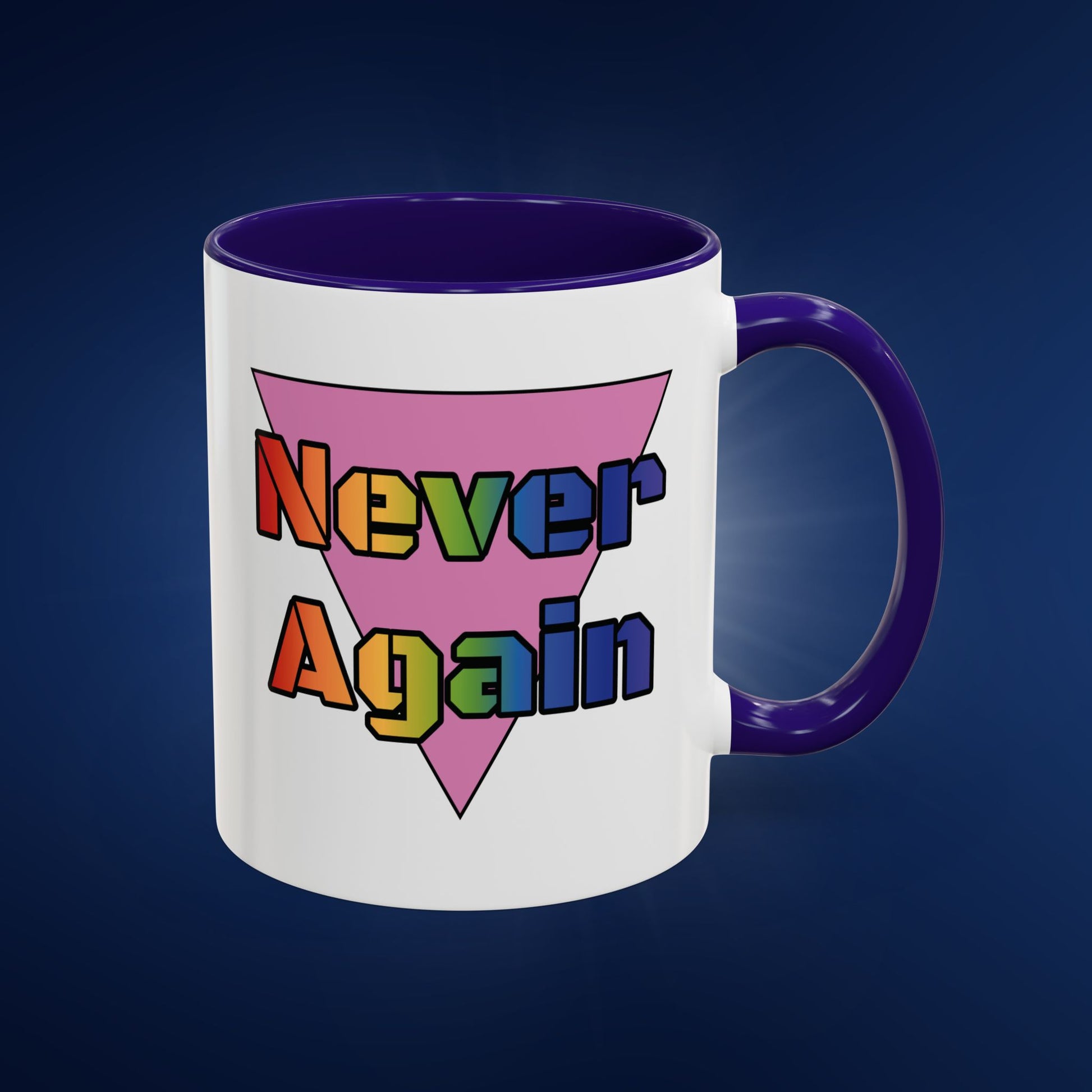 Colorful Bold Letters 'Never Again' Coffee Mug - 11oz & 15oz