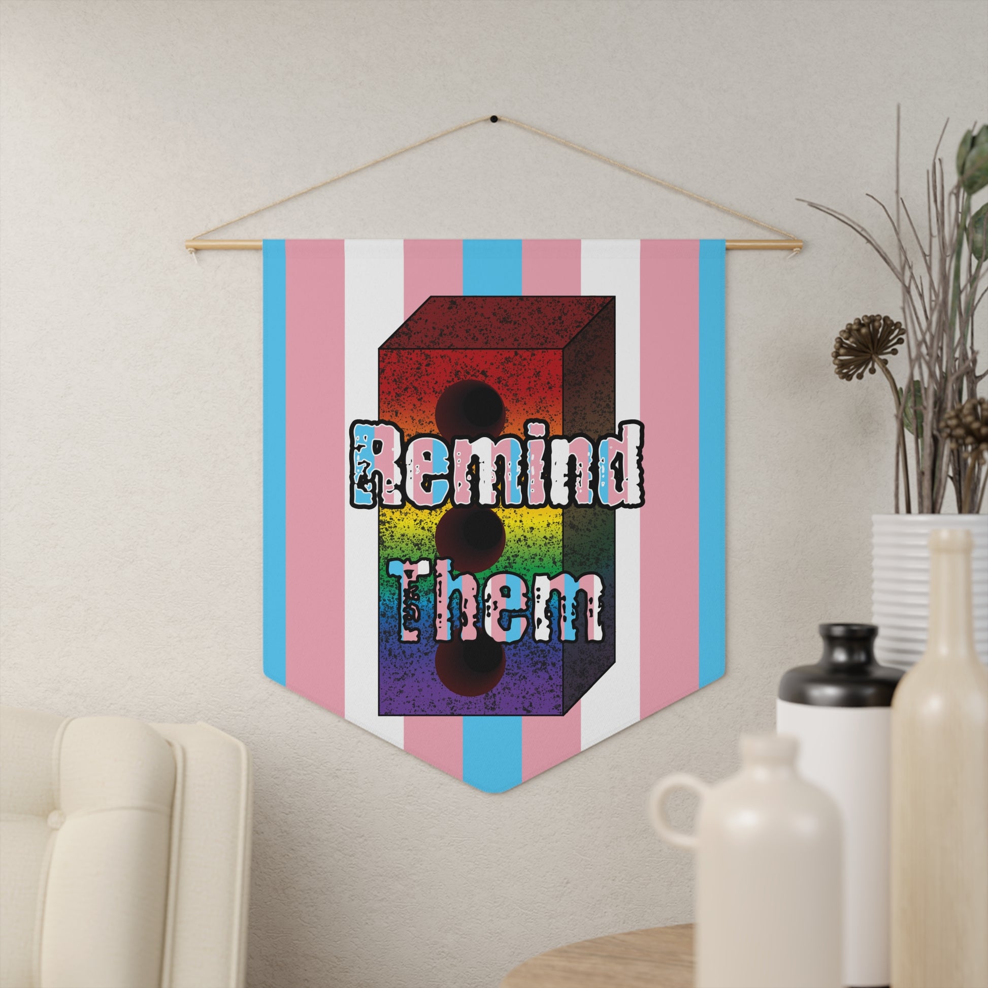 Remind Them Stonewall Brick Pennant