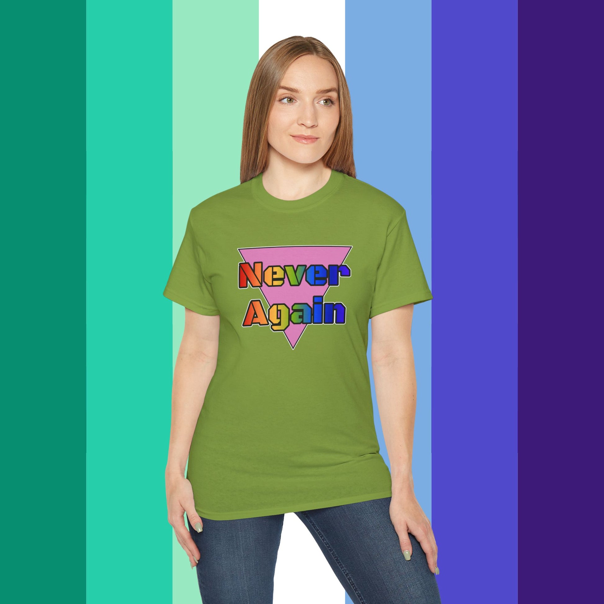 Never Again Bold Letters Ultra Cotton T-Shirt