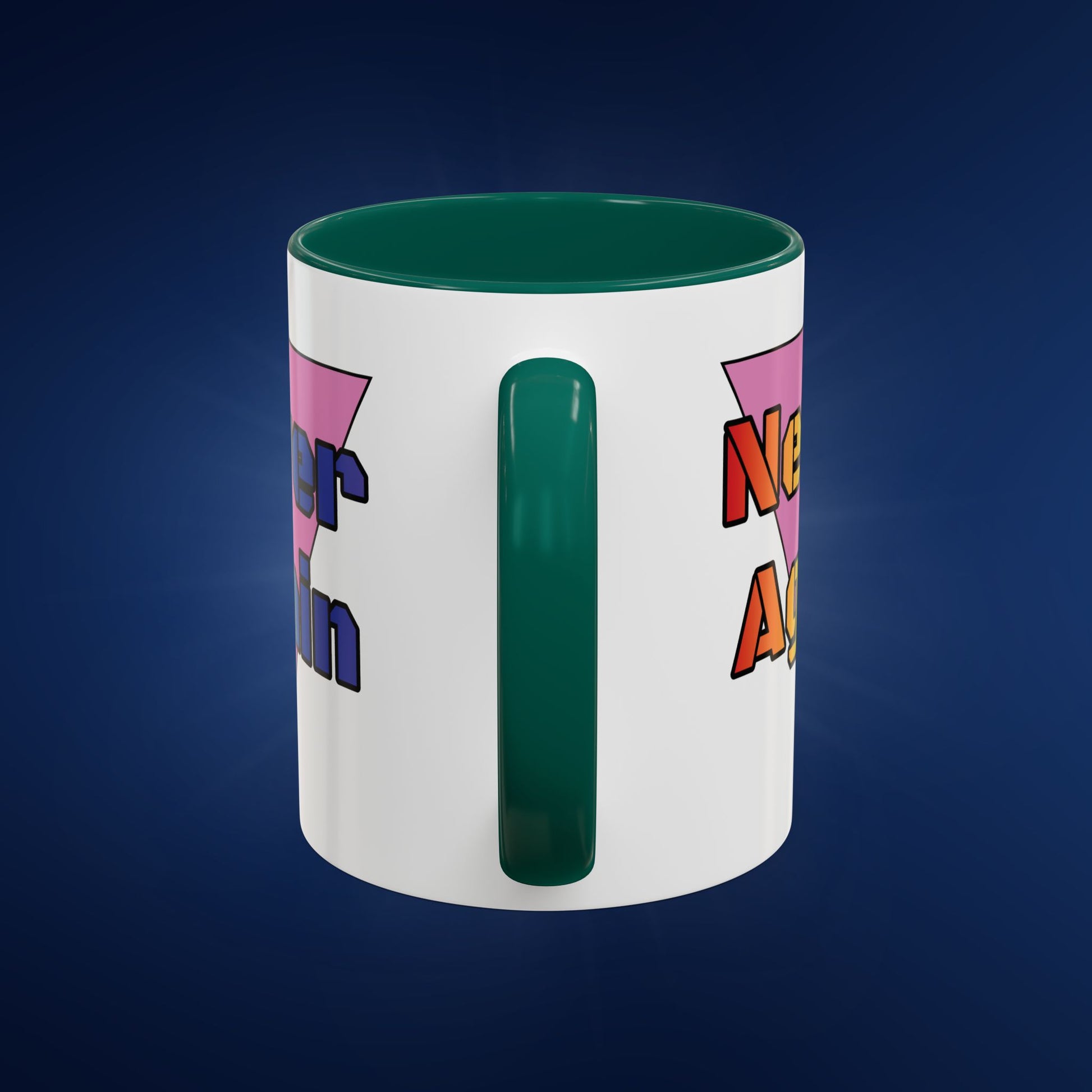Colorful Bold Letters 'Never Again' Coffee Mug - 11oz & 15oz