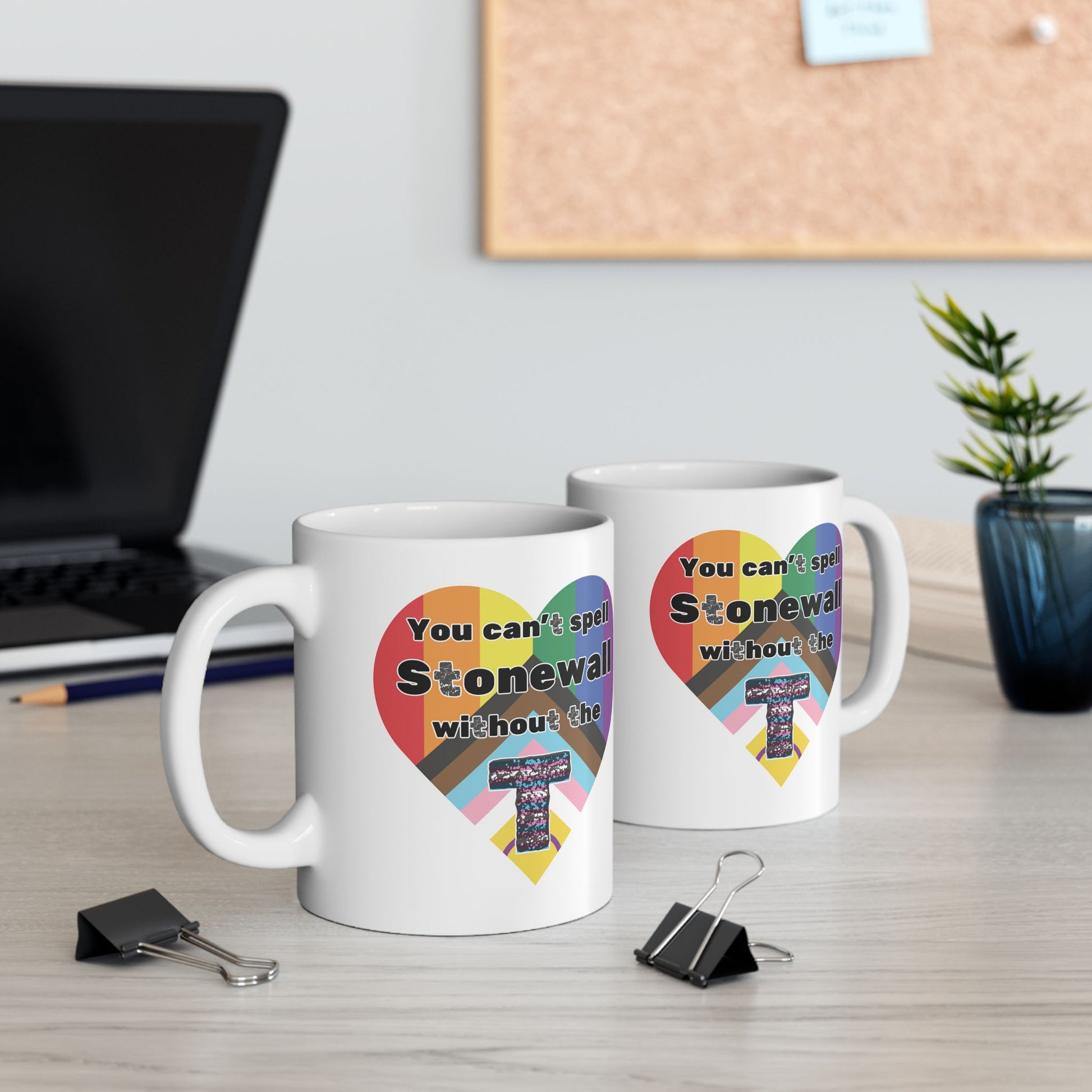 Without The T Stonewall Tribute Pride Mug, 11oz