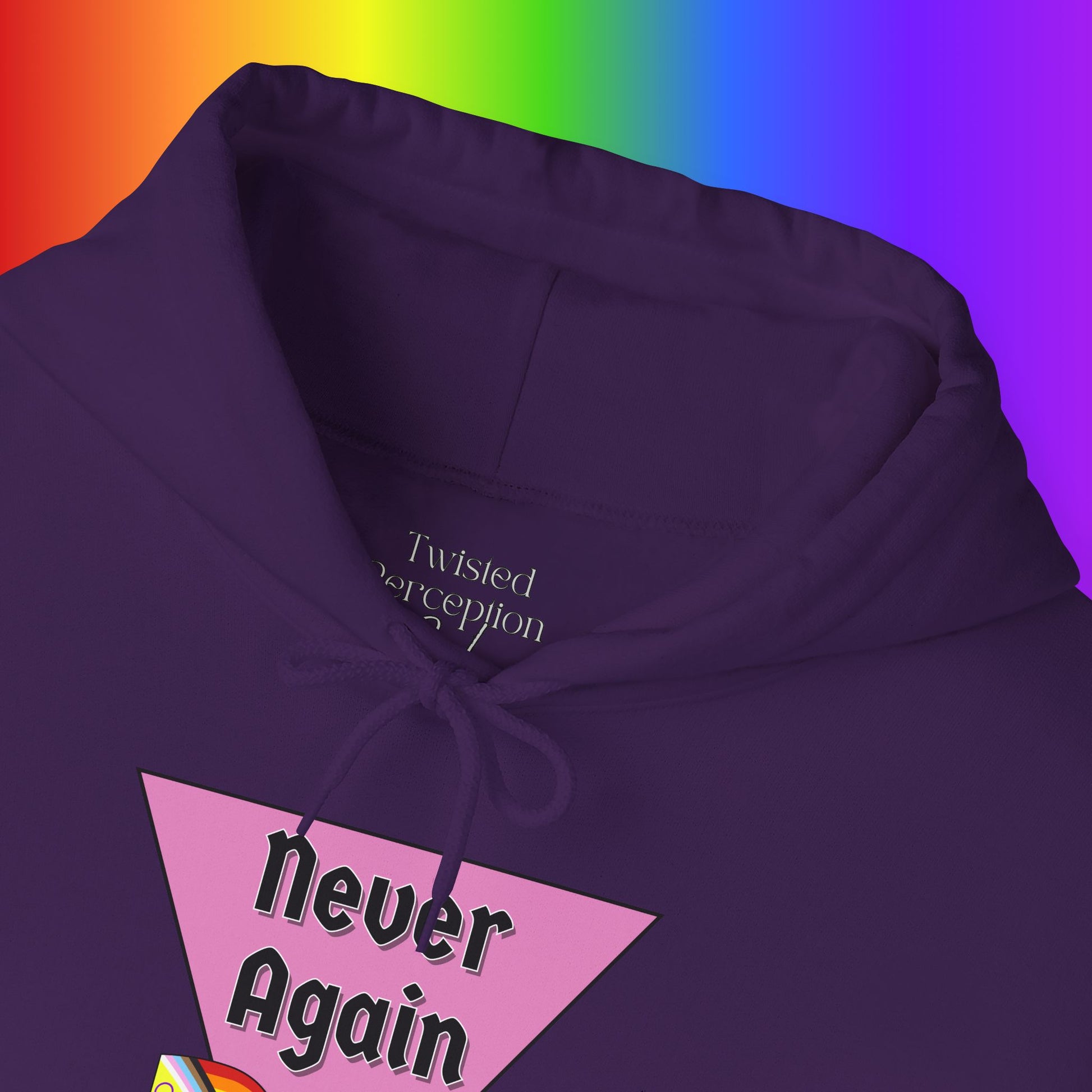 Never Again Heavy Blend Hoodie