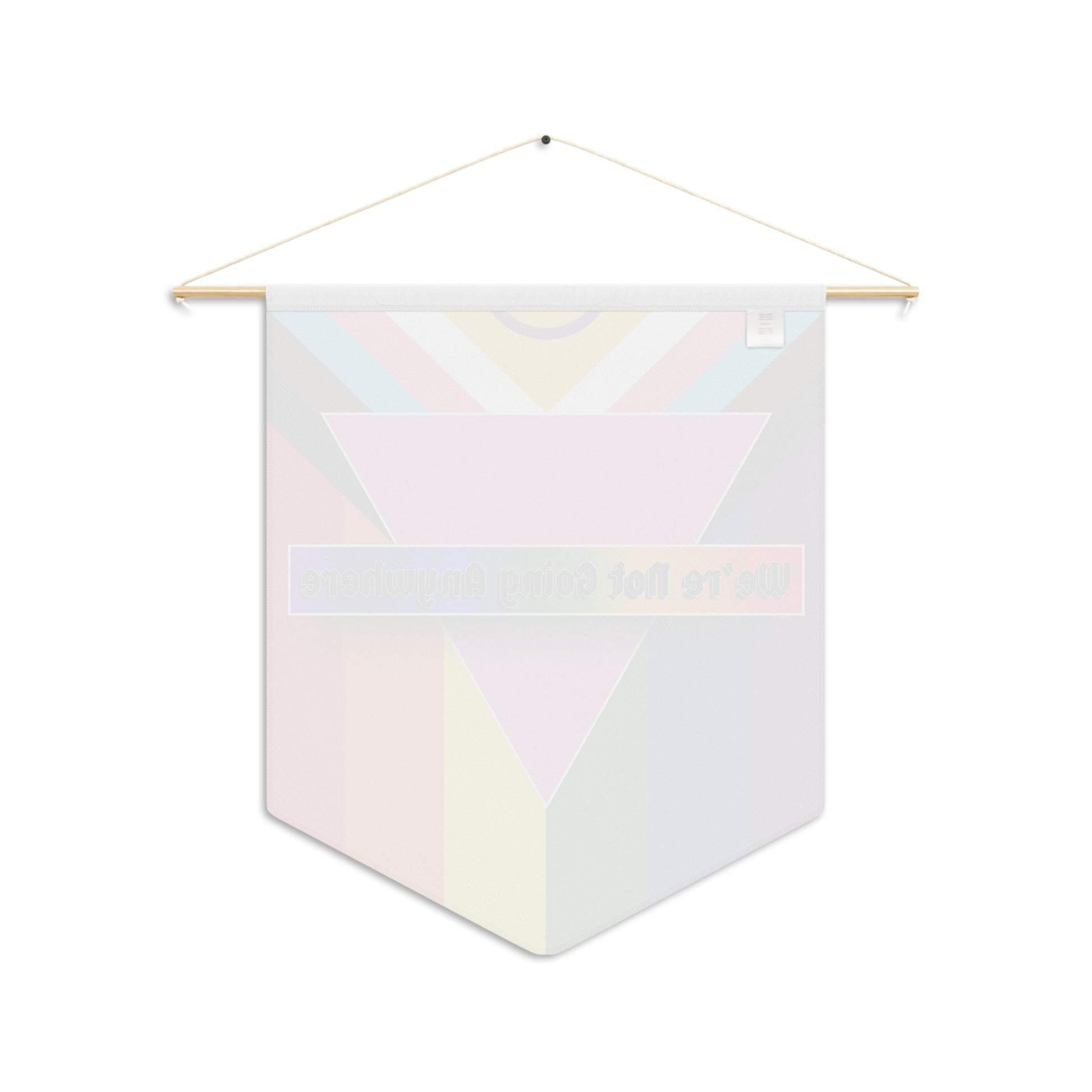 We're Not Going Anywhere Pride Pennant Banner