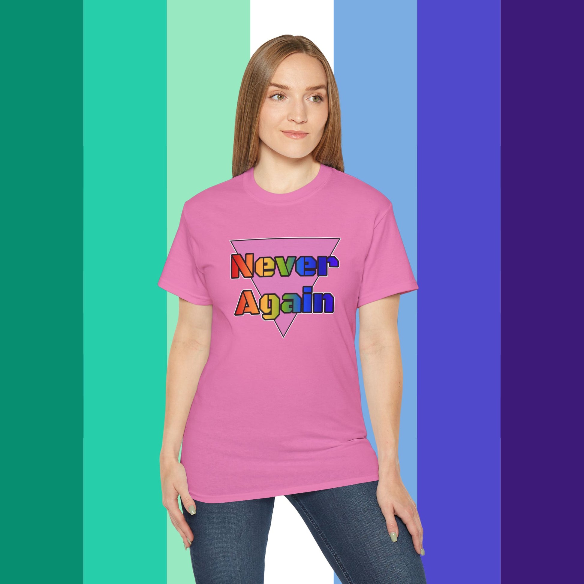 Never Again Bold Letters Ultra Cotton T-Shirt
