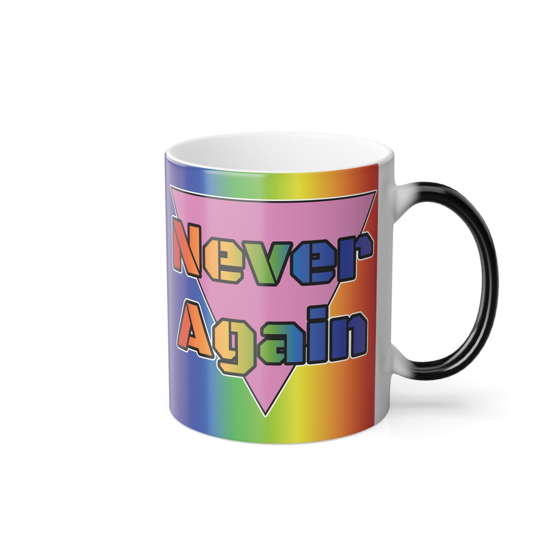 Never Again Bold Letters Color Morphing Mug