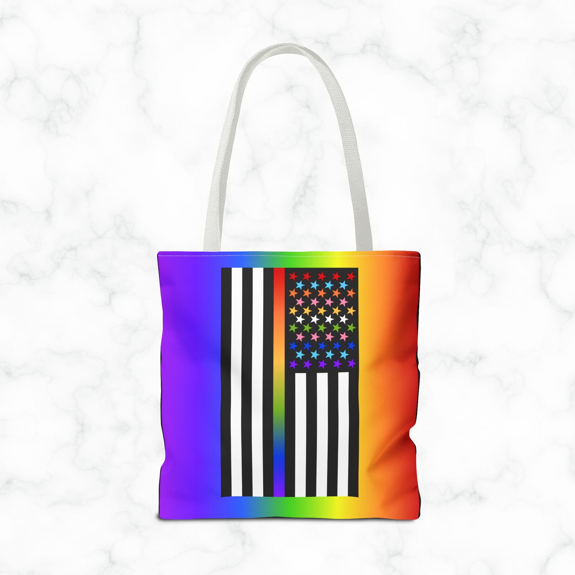 Thin Queer Line American Flag Tote Bag