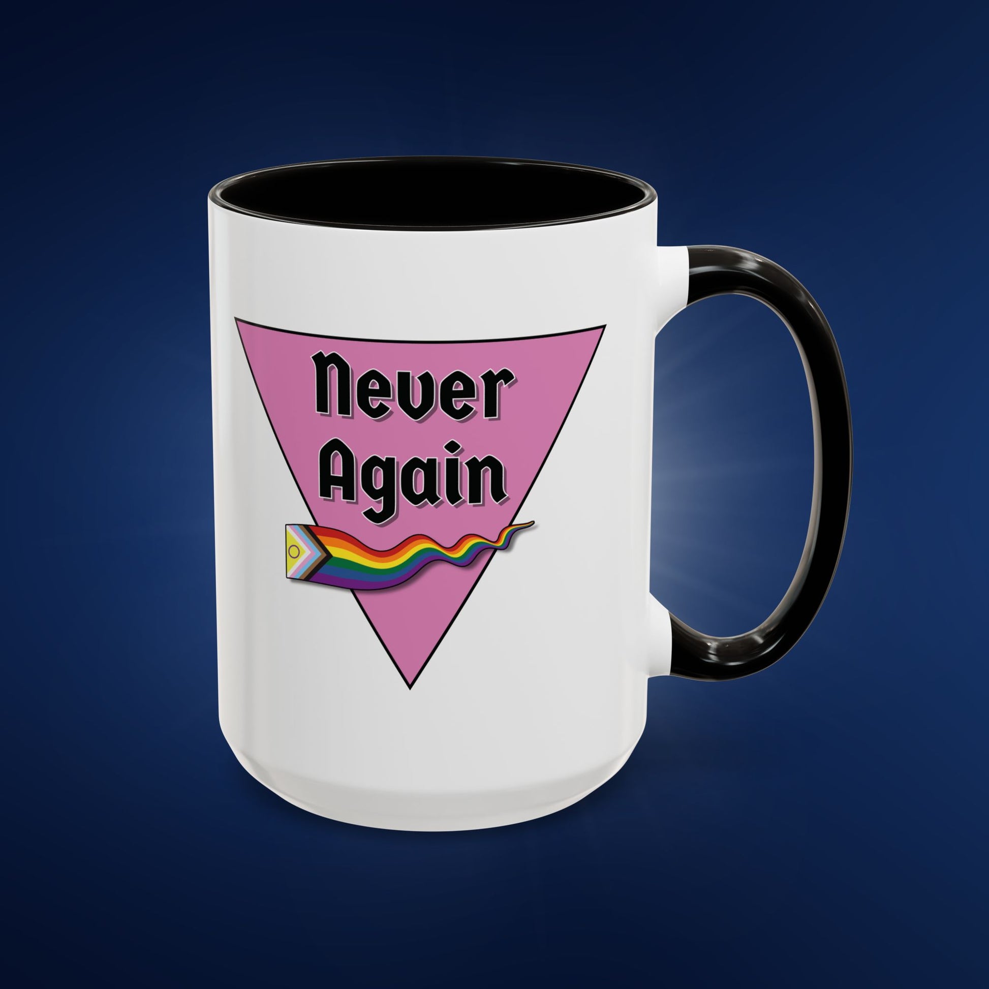 Colorful Pride Mug - "Never Again" - 11oz & 15oz Options