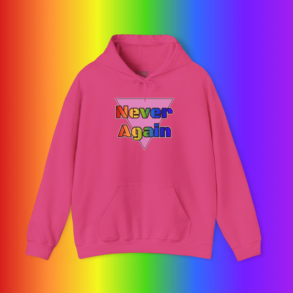 Never Again Bold Letters Heavy Blend Hoodie
